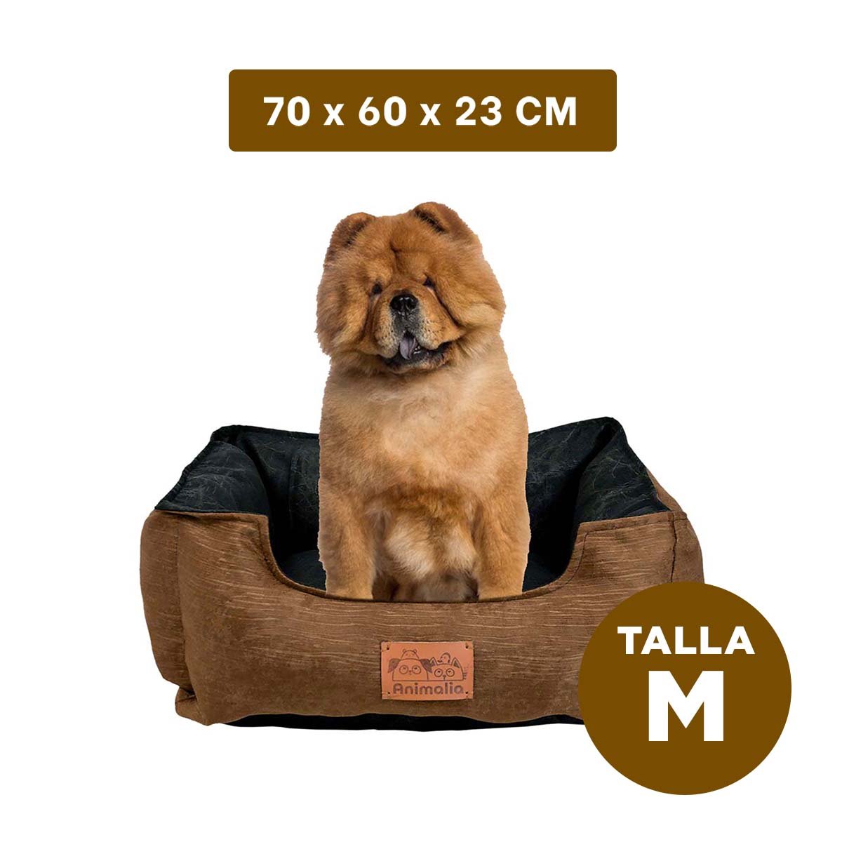 PACK4 NIDO MARRON PARA PERRO TALLA M CON CENTRO NEGRO Y+REGALO STICKER - 4