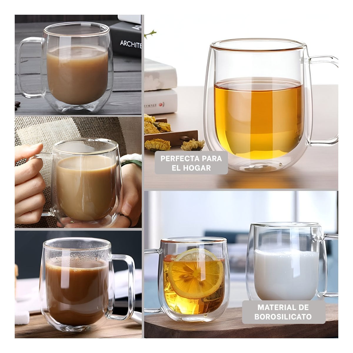 VASO DOBLE CAPA 443ML TRANSPARENTE PARA SERVIR BEBIDAS VARIADAS Y+POST IT - 5
