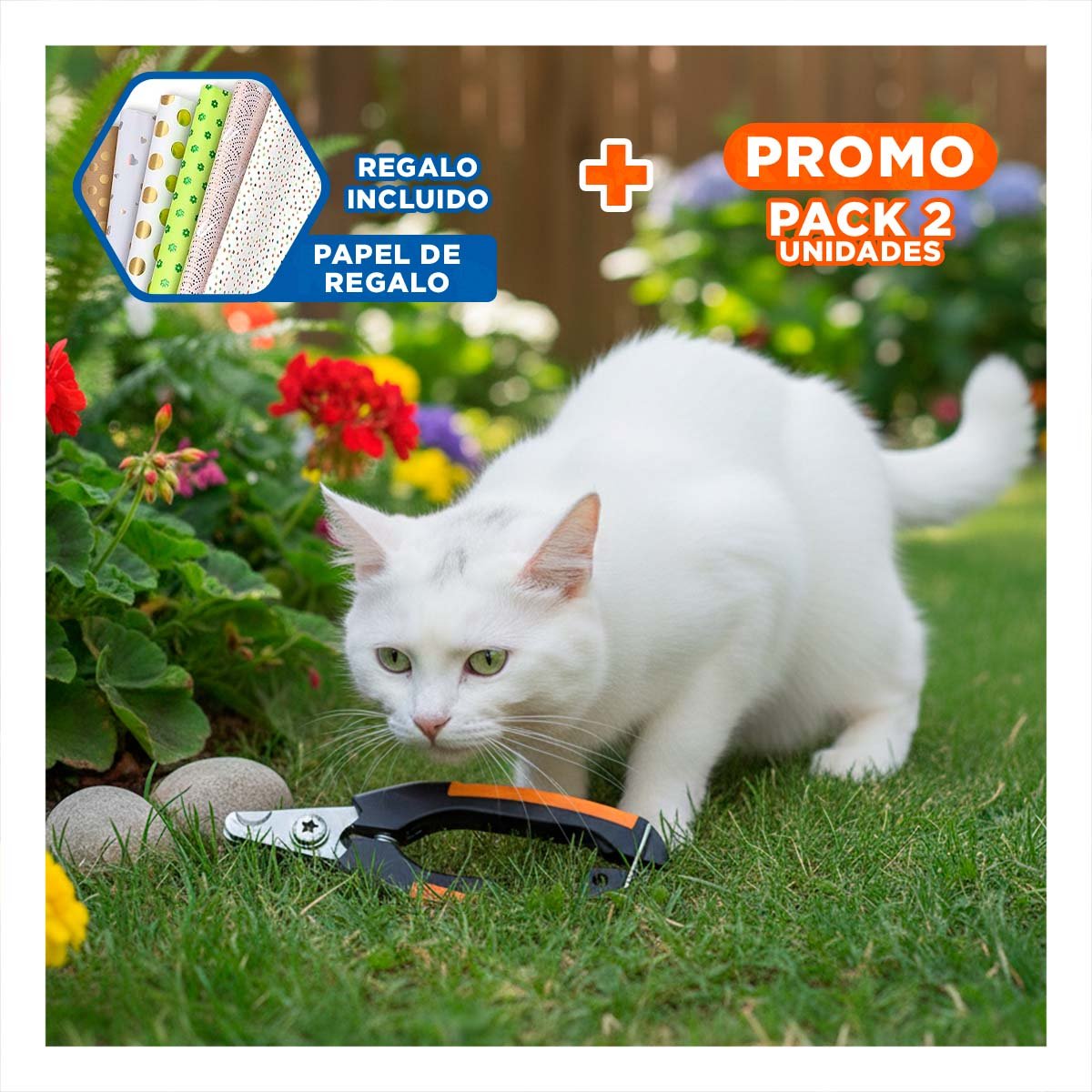 PACK2 HERRAMIENTA PRACTICA CON LIMA 12X4 3 CM NARANJA Y NEGRO NUMBELL Y+PAPEL REGALO - 1