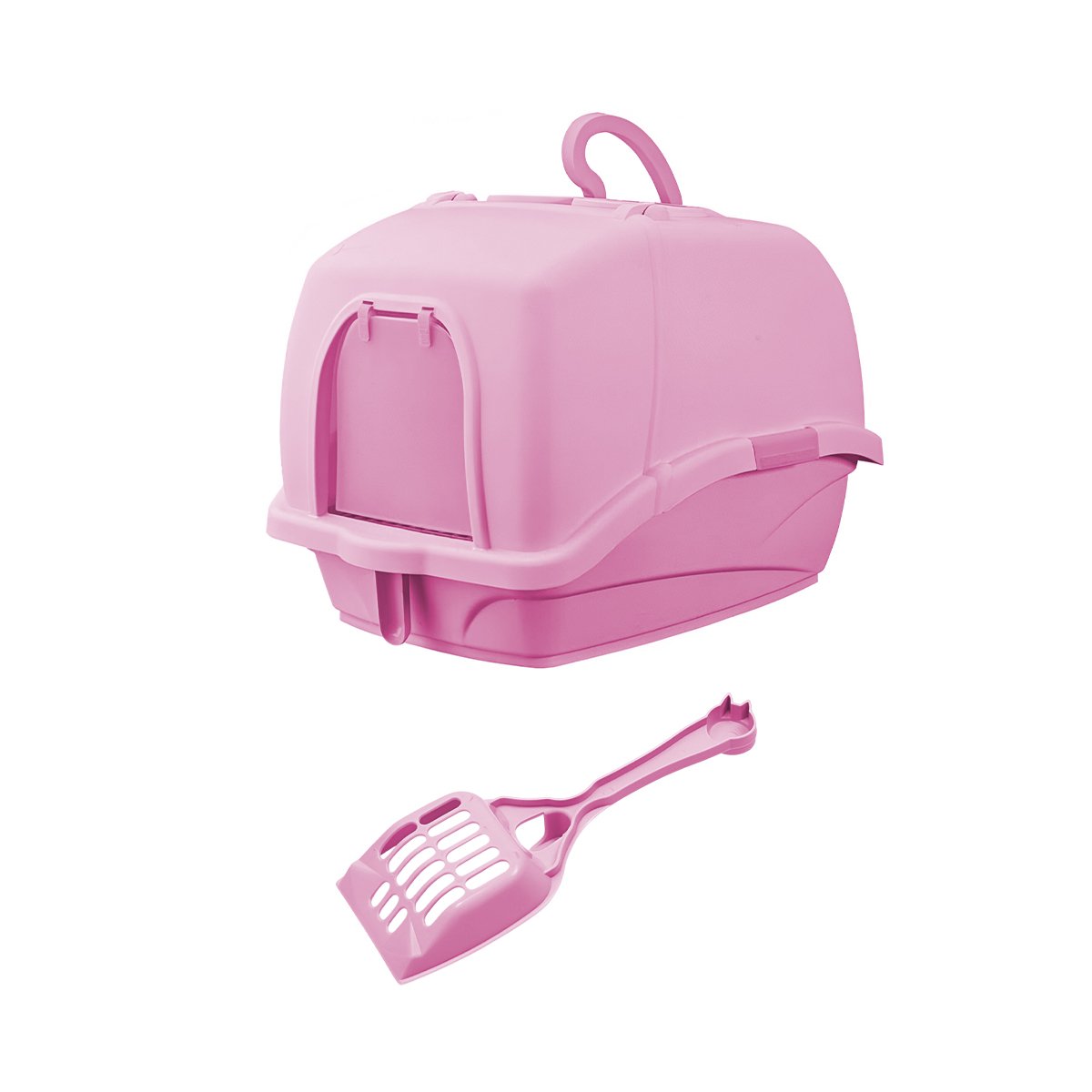 SANITARIO HIGIENICO CON CERNIDOR Y PALA ROSADO Y+LIGAS REGALO - 3