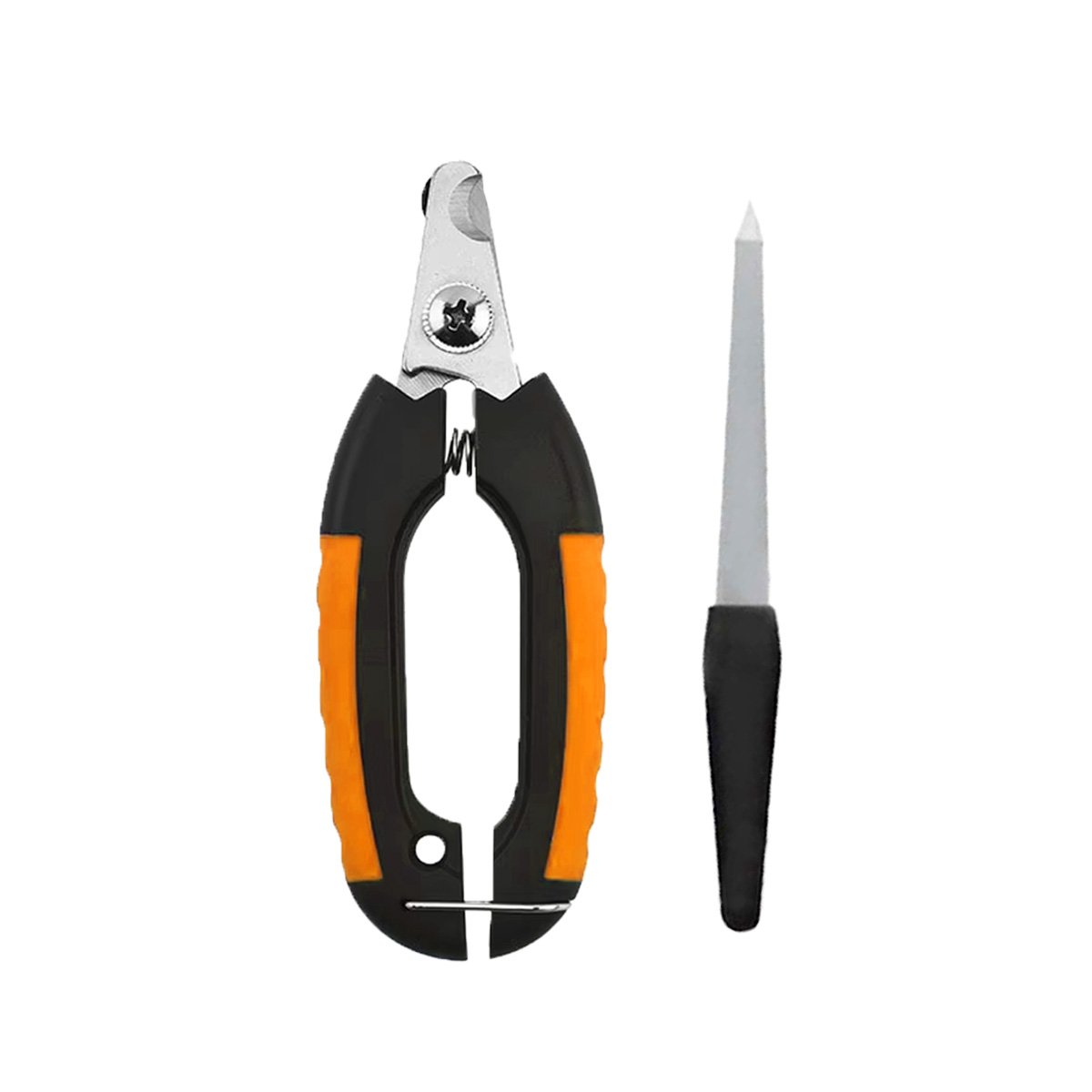 PACK6 CORTA UNA RESISTENTE CON LIMA 12X4 3 CM NARANJA Y NEGRO NUMBELL Y+REGALO STICKER - 2