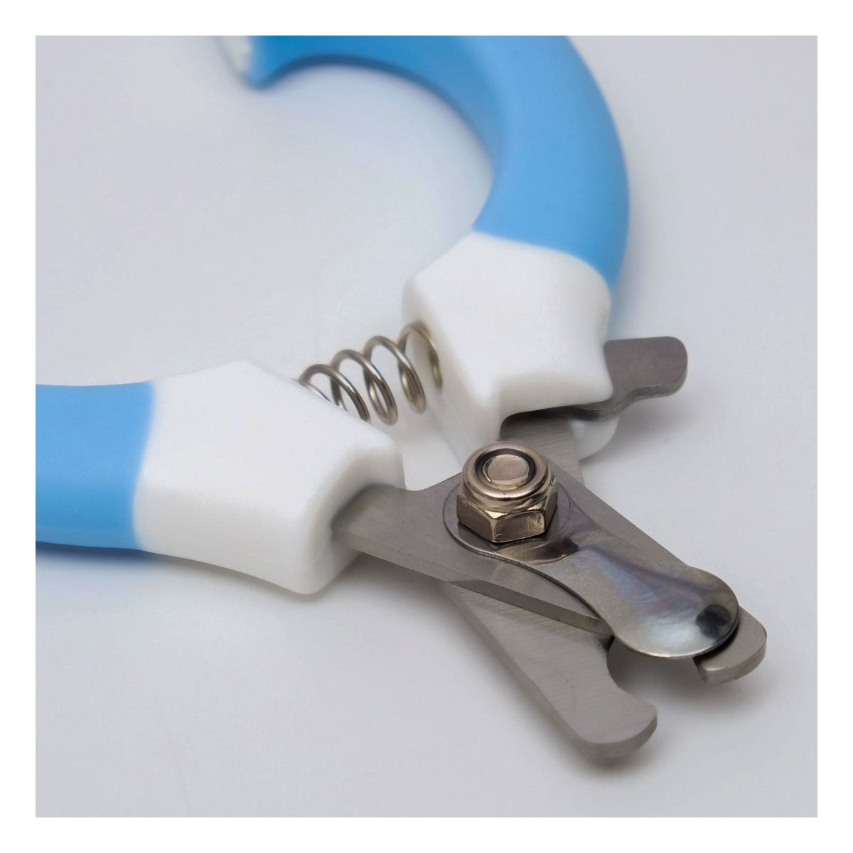 KIT MANICURE CON CORTA UNA Y LIMA 15X7 5 CM CELESTE Y BLANCO Y+REGALO STICKER - 5