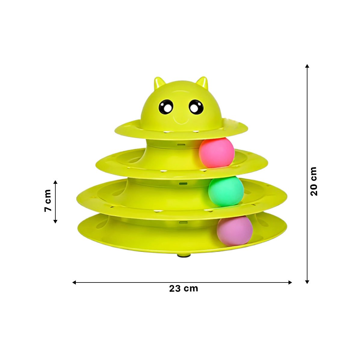 TORRE DE ENTRETENIMIENTO CON 3 NIVELES PELOTAS VERDE LIMON Y+LIGAS REGALO - 4