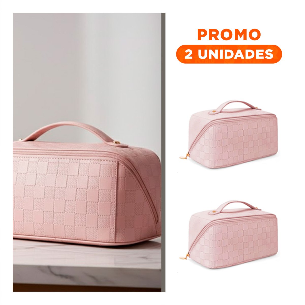PACK2 CAJA ROSADA MINIMALISTA CON ESTILO MODERNO - 1