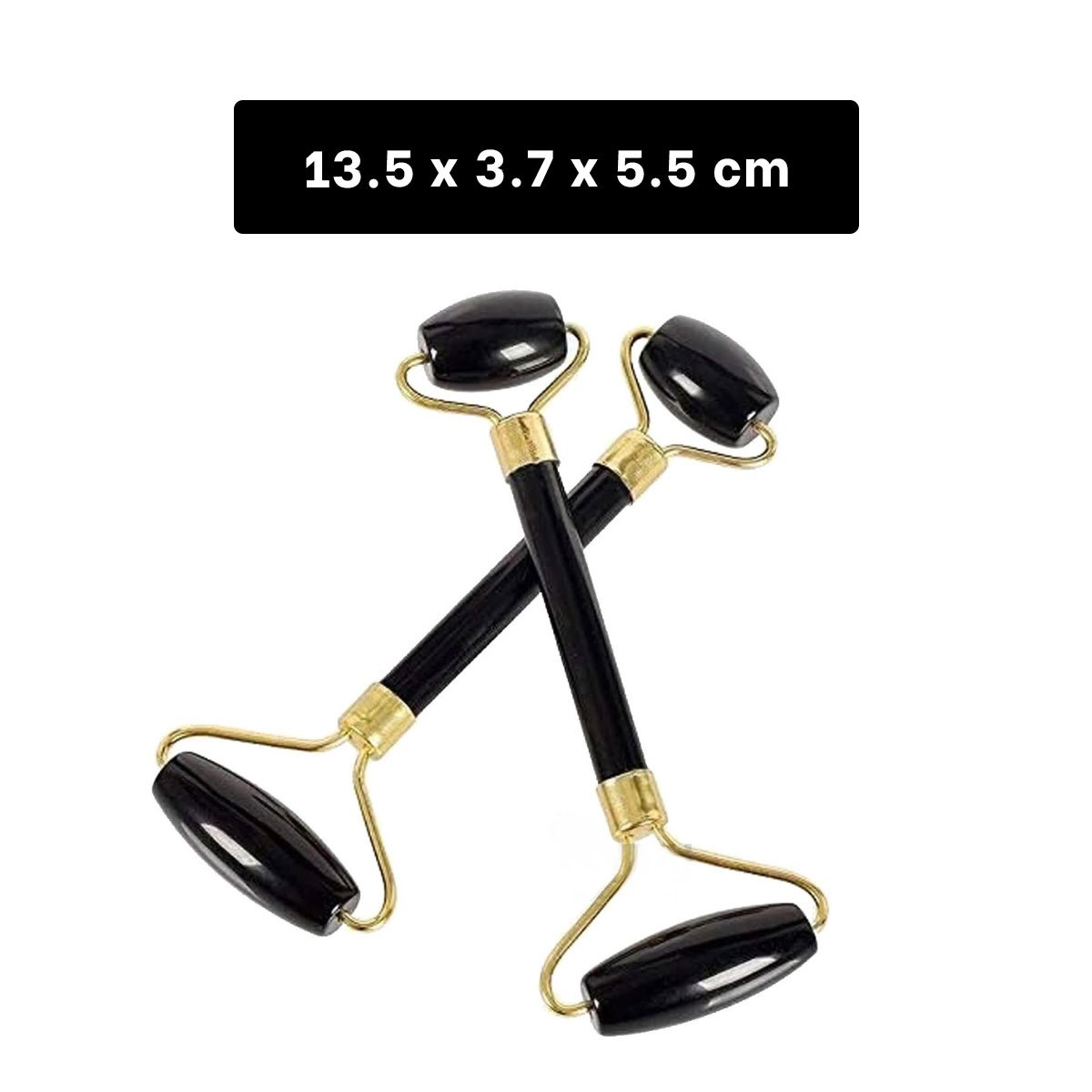PACK6 INSTRUMENTO FACIAL NEGRO SET DE 2 DE JADE PARA CUIDADO Y+REGALO STICKER - 4