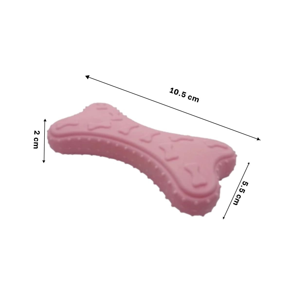 PACK2 ELEMENTO LIVIANO EN ROSADO CLARO CON FORMA DE HUESO CLASICO Y+PAPEL REGALO - 4