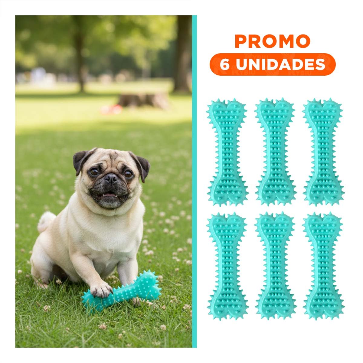 PACK6 ELEMENTO EN COLOR VERDE AGUA HUESO CON PUAS PARA ENTORNOS DE APARIENCIA CLARA - 1