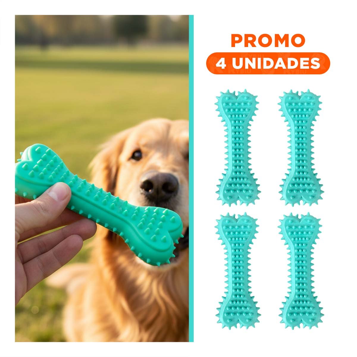 PACK4 PIEZA PEQUENA EN COLOR VERDE AGUA CON CONTORNO HUESO SIMPLIFICADO Y+REGALO STICKER - 1