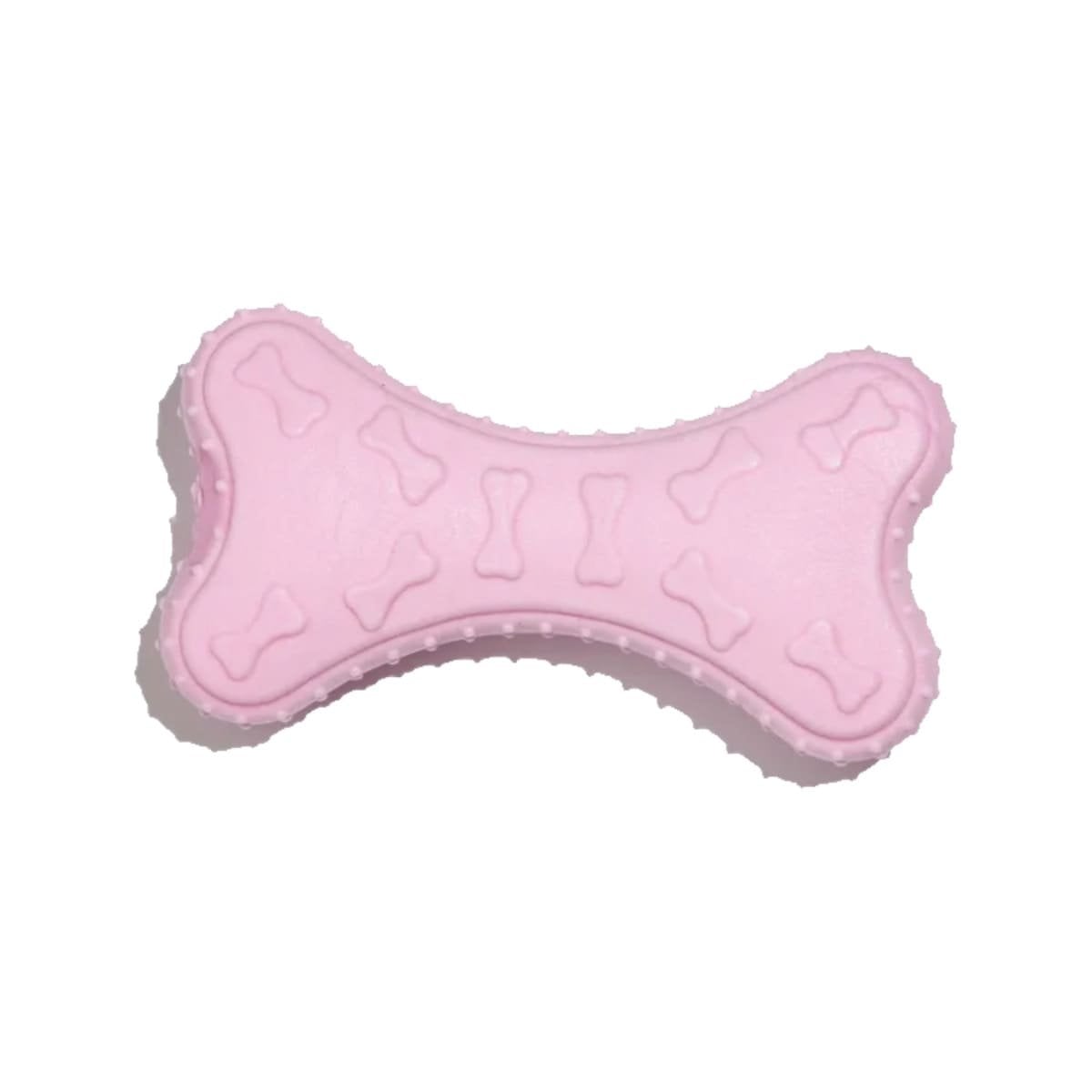 JUGUETE COMPACTO TIPO HUESO EN ROSADO CLARO PARA MASCOTA ACTIVA Y+REGALO STICKER - 3