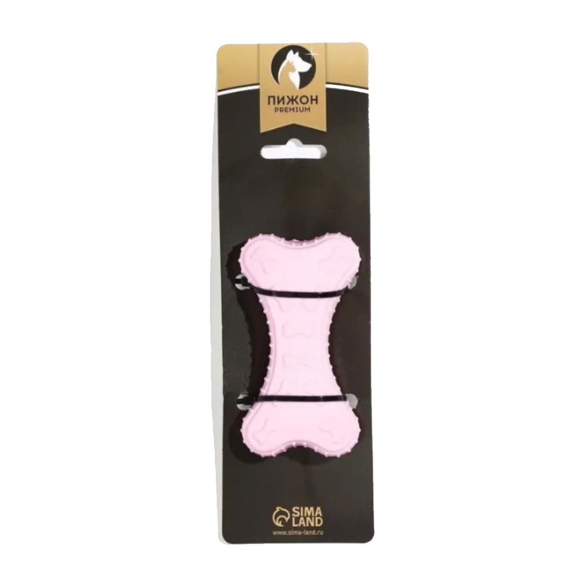 PACK6 PIEZA HUESO PEQUENO EN ROSADO CLARO PARA MASCOTA CON TEXTURA FLEXIBLE Y+REGALO STICKER - 2