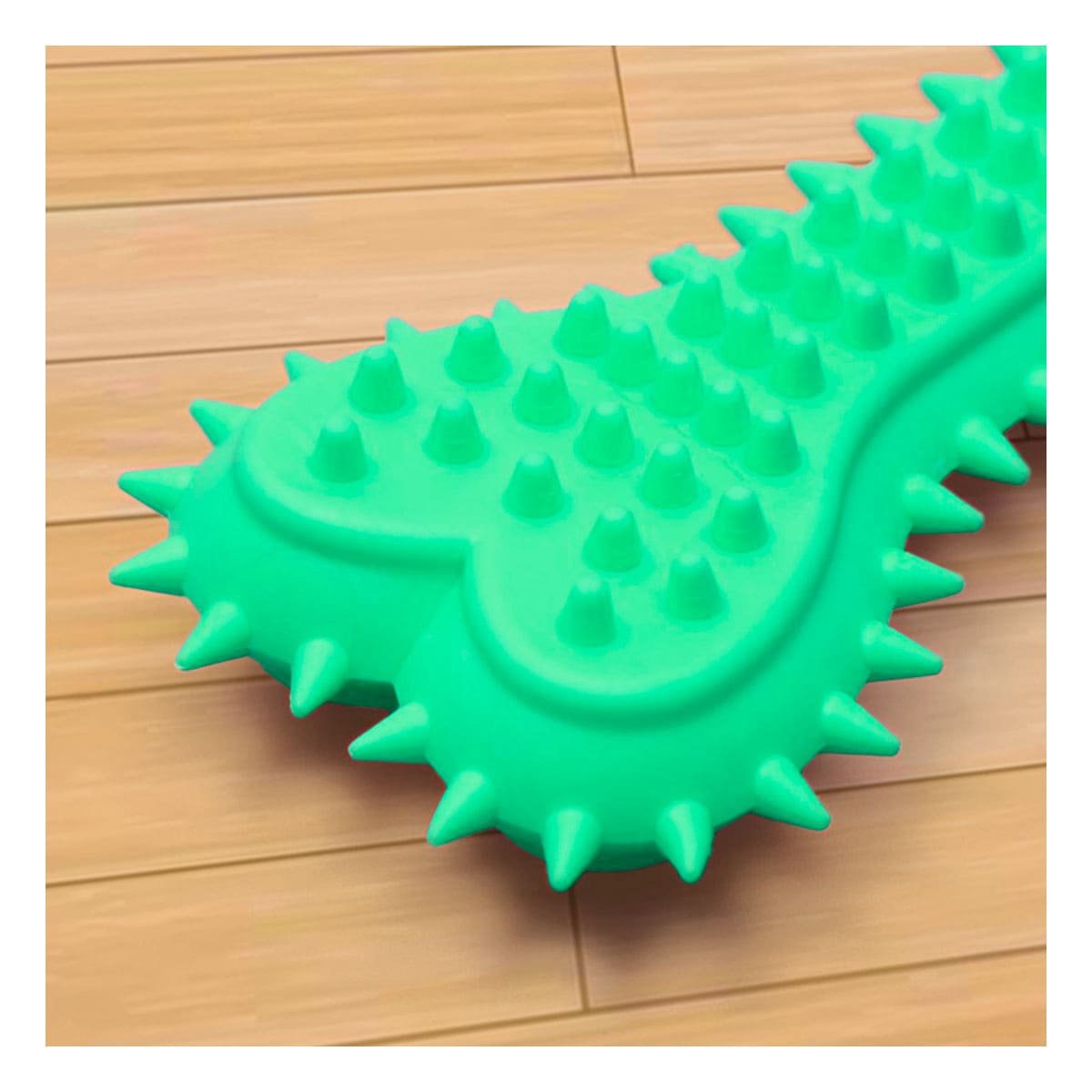 PACK4 JUGUETE PRACTICO EN VERDE AGUA CON FIGURA HUESO CON PUAS PARA ORDEN DIARIO Y+PAPEL REGALO - 2