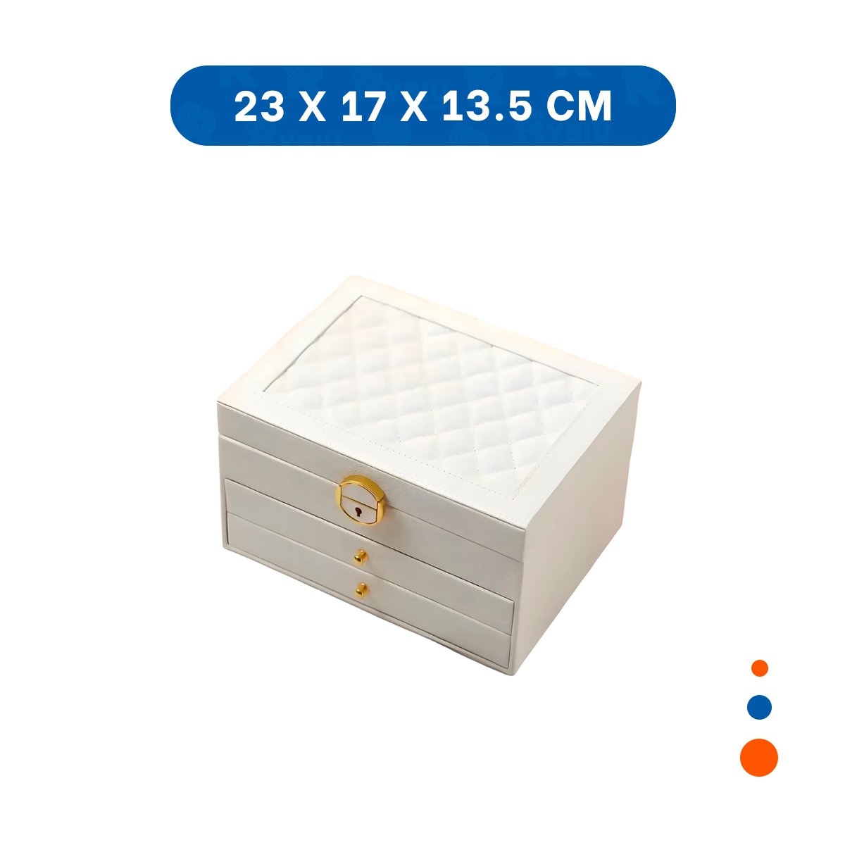 PACK6 CAJA PRACTICA 3 NIVELES 23X17X13,5 CM BLANCO HOGAR Y+REGALO STICKER - 4