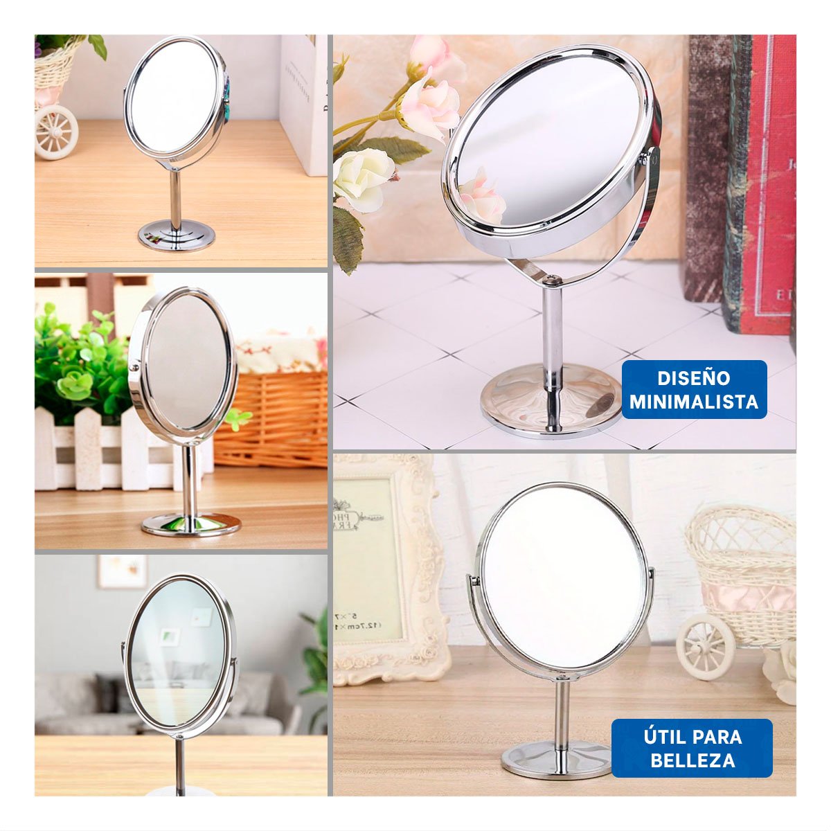 PACK12 CRISTAL MODERNO CIRCULAR DOBLE DE MESA 14,5CM PLATEADO Y+PAPEL REGALO - 2