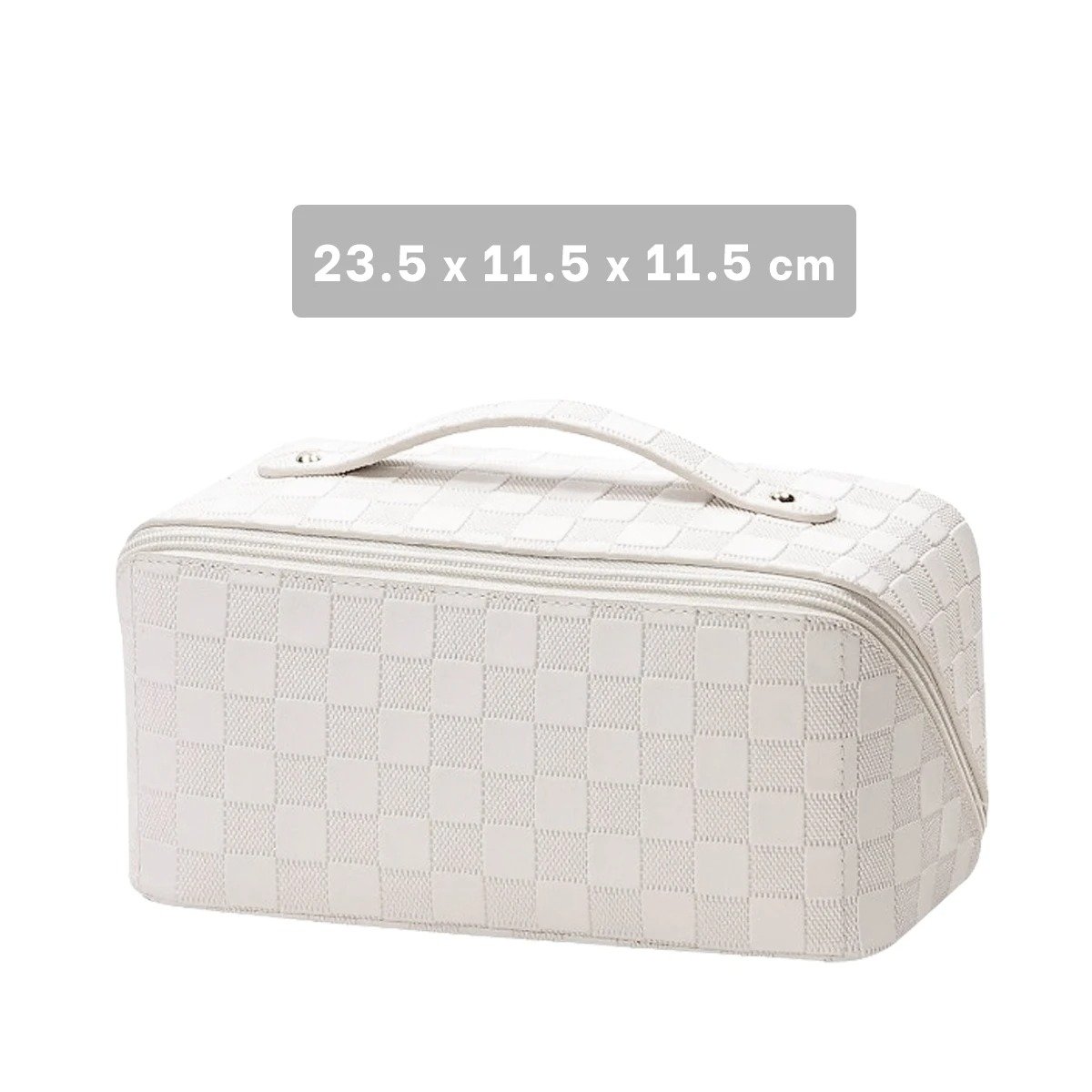 PACK12 BOLSA BLANCA PRACTICA PARA MAQUILLAJE DIARIO Y+REGALO STICKER - 4