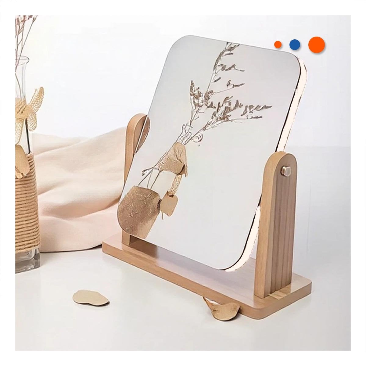 CRISTAL RECTANGULAR DOBLE TRANSPARENTE 16,5CM BASE MADERA Y+PAPEL REGALO - 5