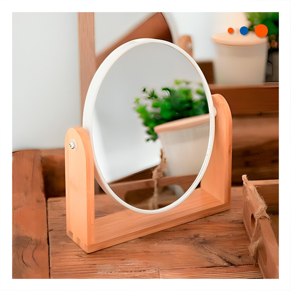 PACK12 CRISTAL OVALADO DOBLE PARA TOCADOR 15CM CON BASE MADERA Y+PAPEL REGALO - 5