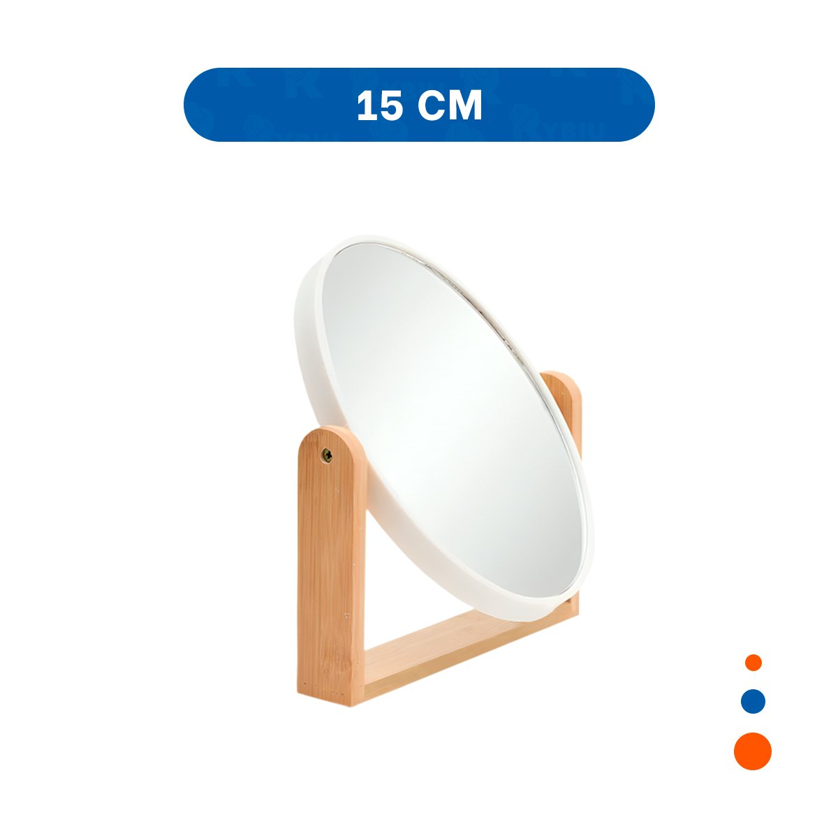 SUPERFICIE REFLECTANTE OVALADA CON BASE MADERA 15CM HOGAR Y+LIGAS REGALO - 4