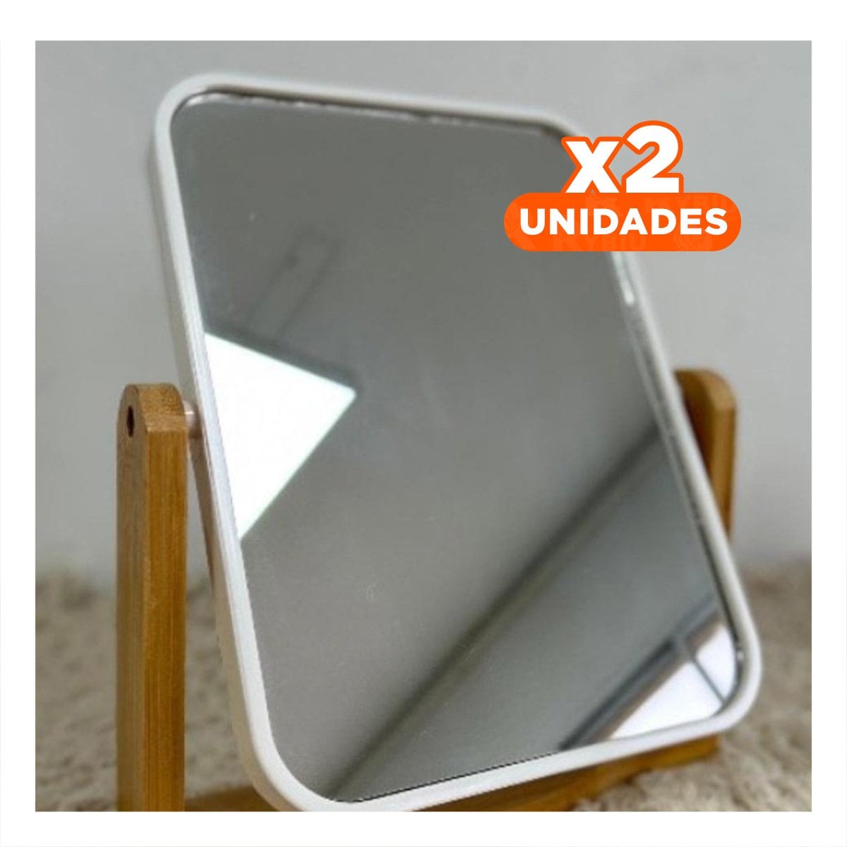 PACK2 SUPERFICIE REFLECTANTE RECTANGULAR DOBLE FUNCIONAL 16,5CM TRANSPARENTE Y+REGALO STICKER - 1