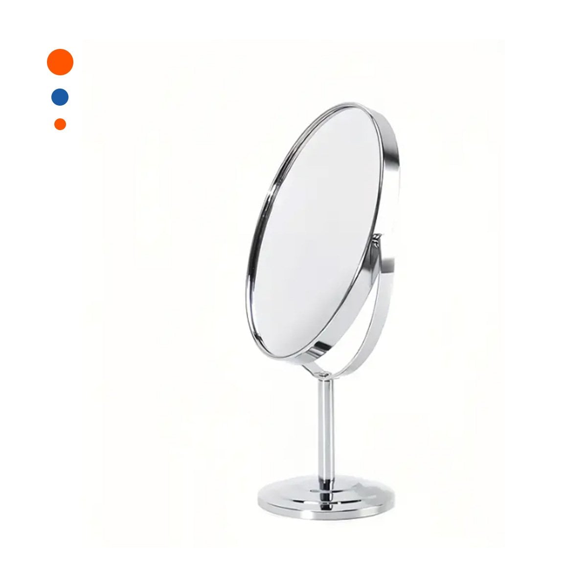 PACK12 SUPERFICIE REFLECTIVA DE TOCADOR OVALADO 16CM PLATEADO Y+REGALO STICKER - 2