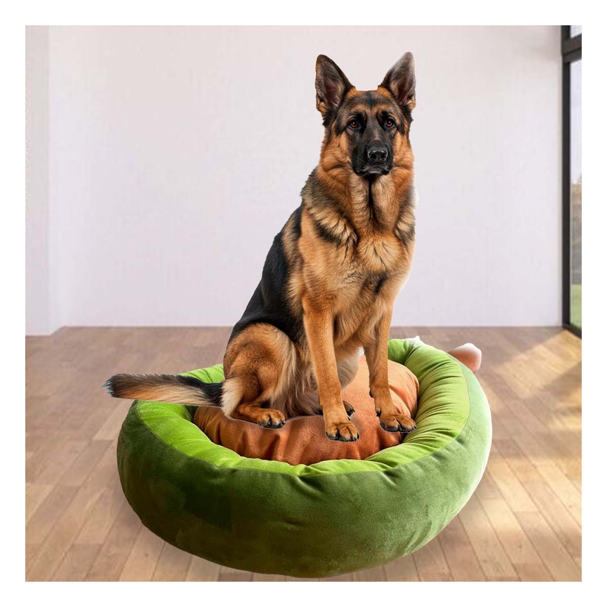 CAMA PALTA PARA MASCOTA TALLA L VERDE DE MODELO FINO PARA SU ESTILO - 2