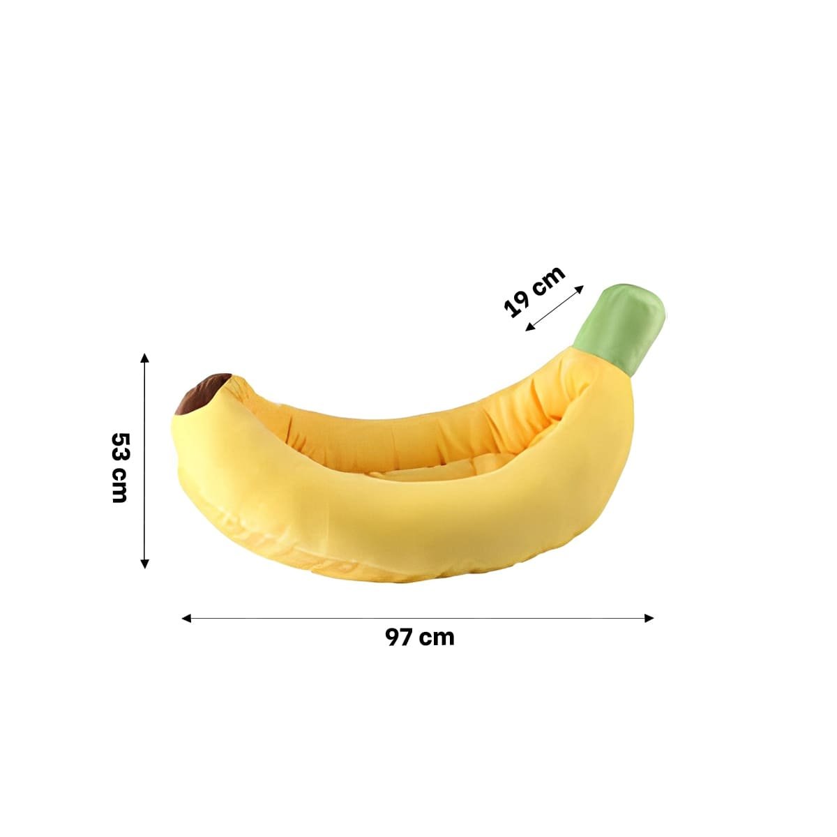 PACK4 DESCANSO CONFORTABLE Y ENVOLVENTE TIPO PLATANO PARA MASCOTA TALLA M Y+REGALO STICKER - 4