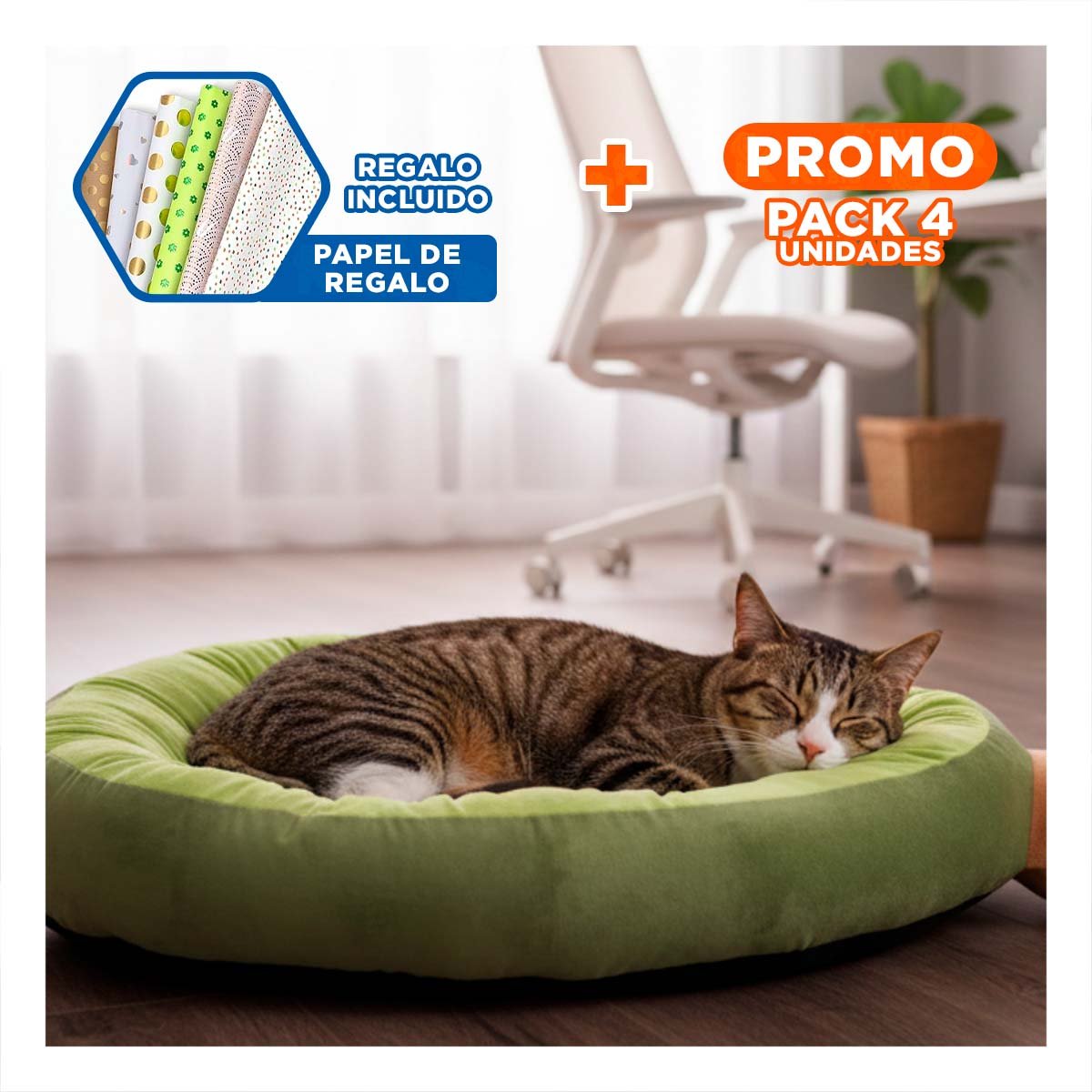 PACK4 REFUGIO DE SUEÑO PALTA TALLA M VERDE DE GRAN ACTIVO PARA MUCHA PAZ Y+PAPEL REGALO - 1