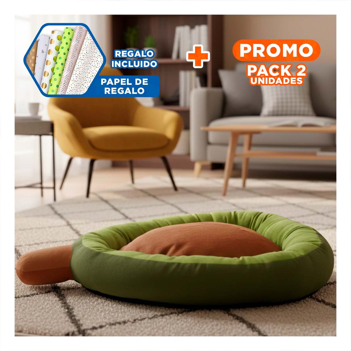 PACK2 MOISES PARA ANIMAL PALTA TALLA S VERDE MUY UTIL PARA CUIDADO CON CALMA Y+PAPEL REGALO - 1