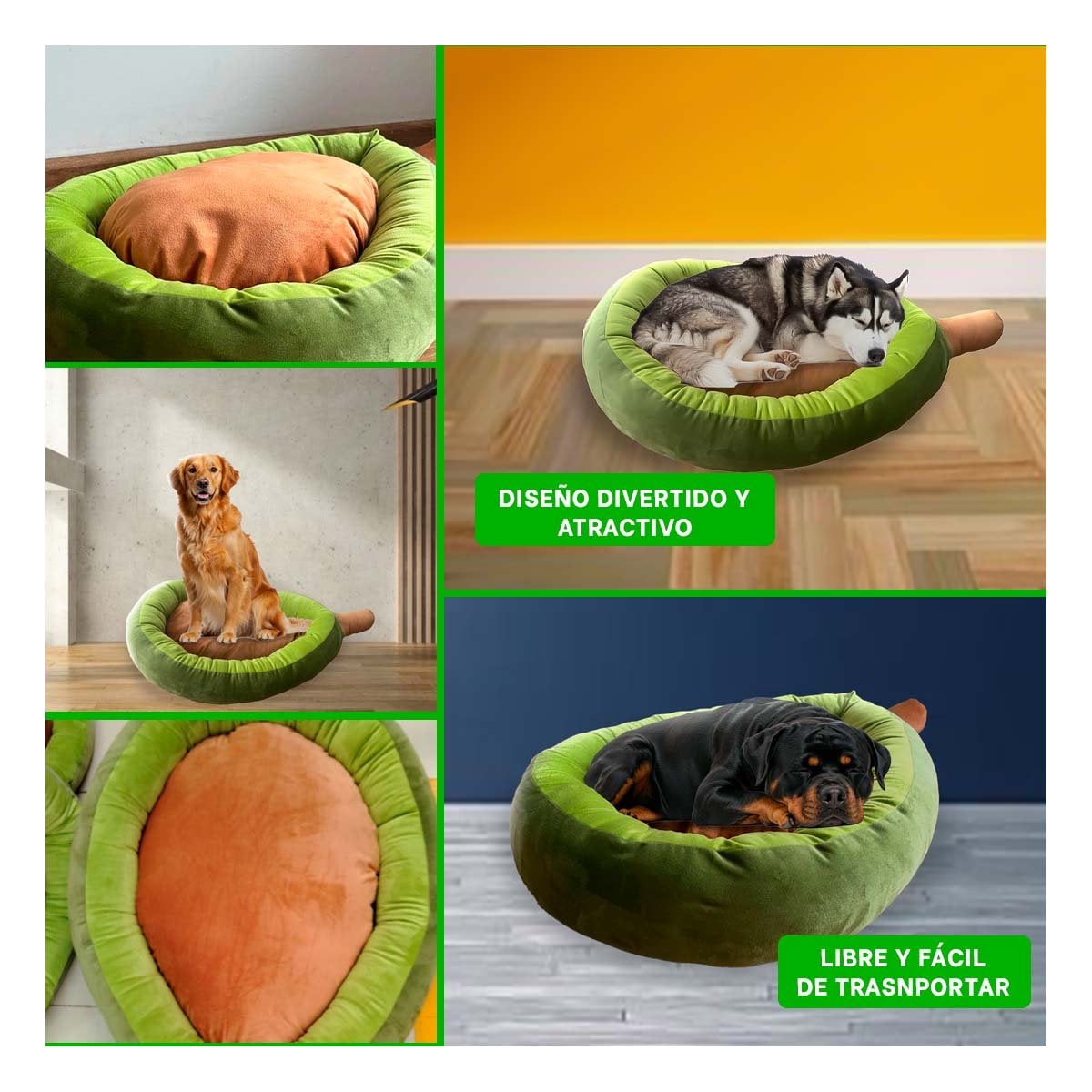 SOFA DE DESCANSO PALTA TALLA L VERDE PARA CASA CON MUCHA CALIDAD REAL Y+POST IT - 1
