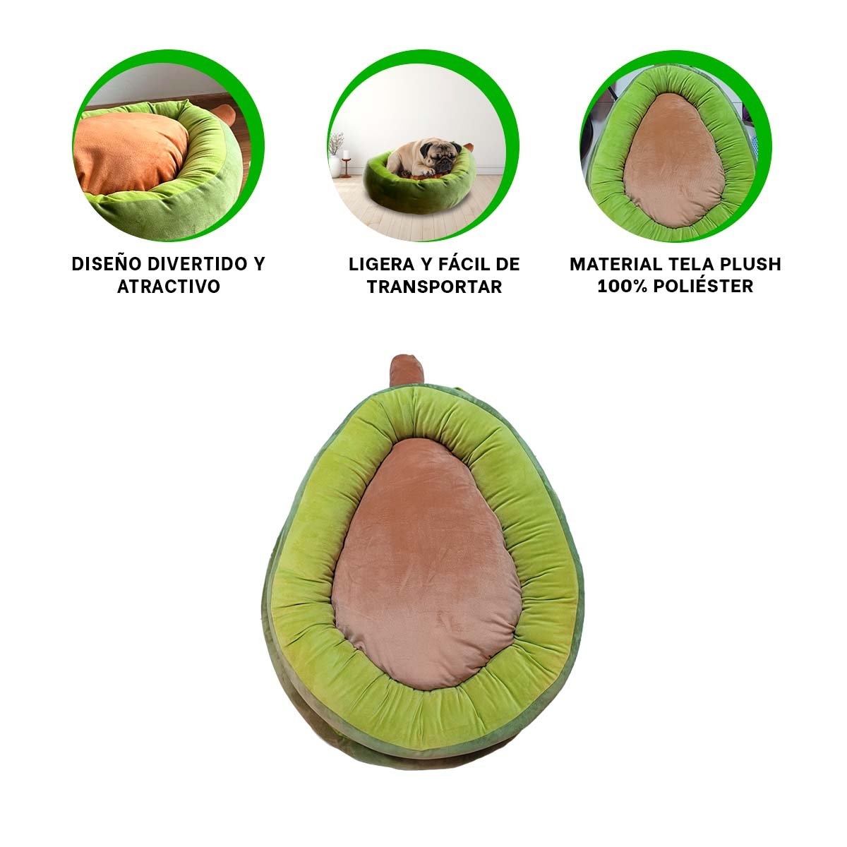 CAMA PALTA PARA MASCOTA TALLA S VERDE DE MODELO FINO PARA SU ESTILO - 3