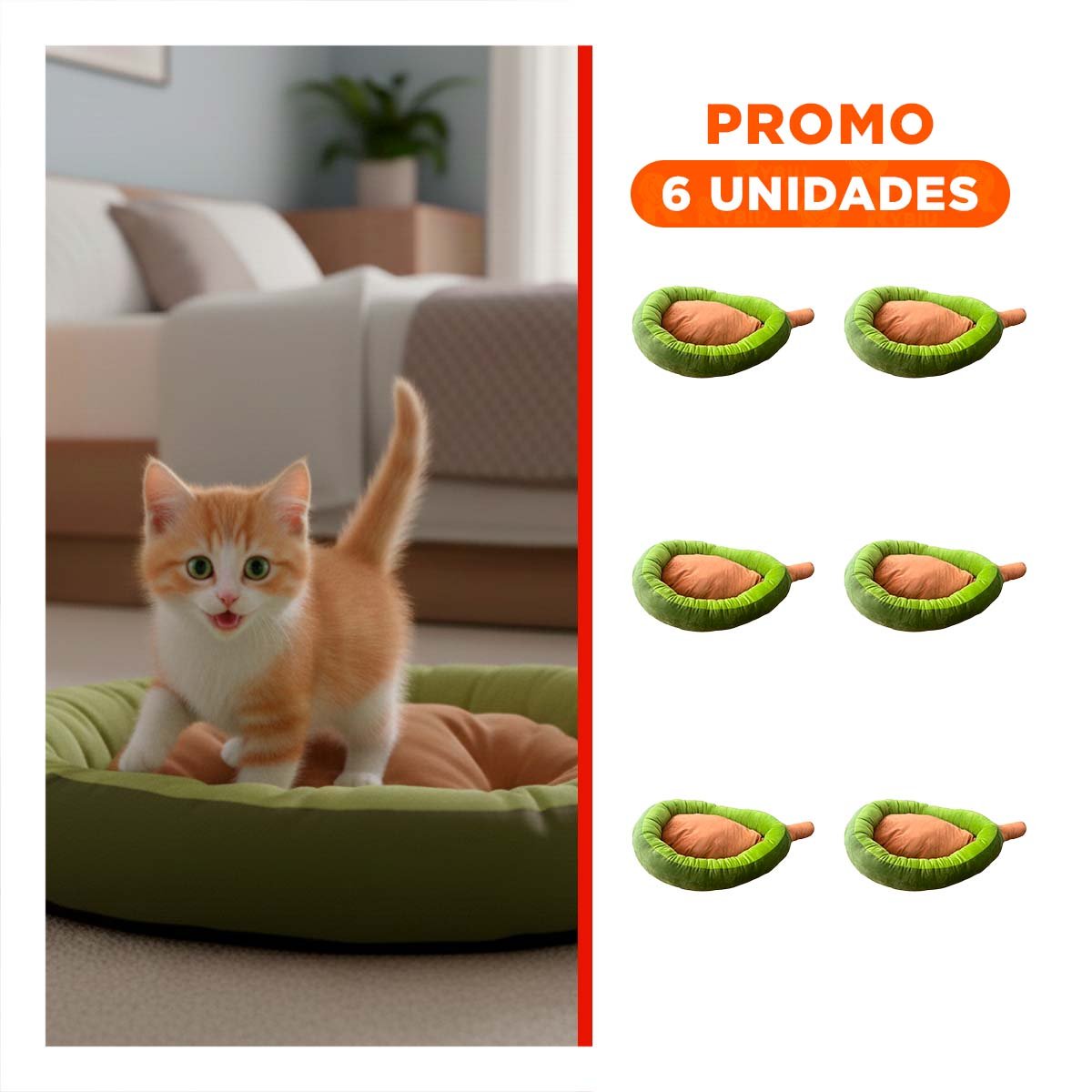 PACK6 CAMA PALTA PARA MASCOTA TALLA S VERDE PARA SUS MANOS CON MANEJO FACIL - 1