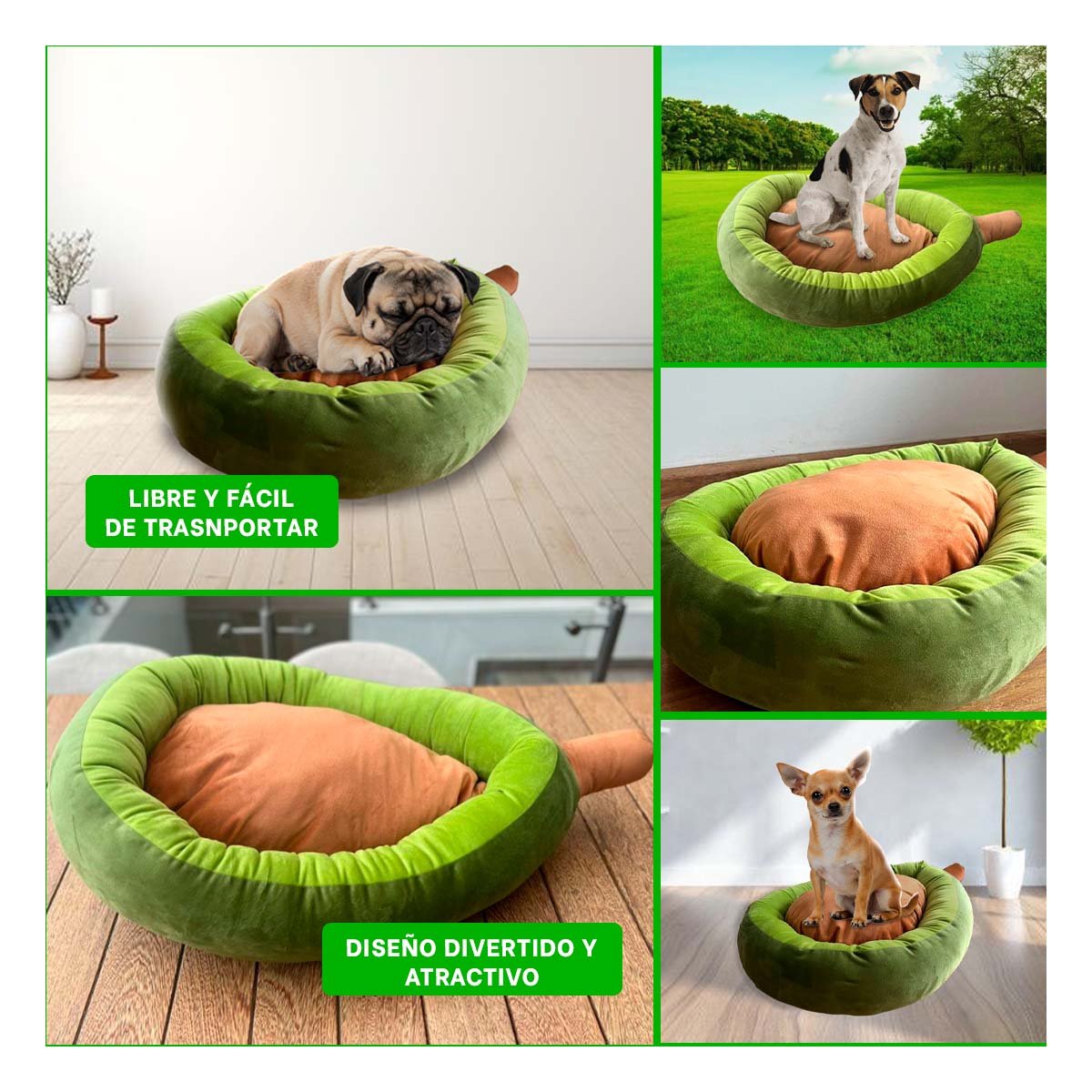 SOFA DE DESCANSO PALTA TALLA S VERDE PARA CASA CON MUCHA CALIDAD REAL Y+POST IT - 5