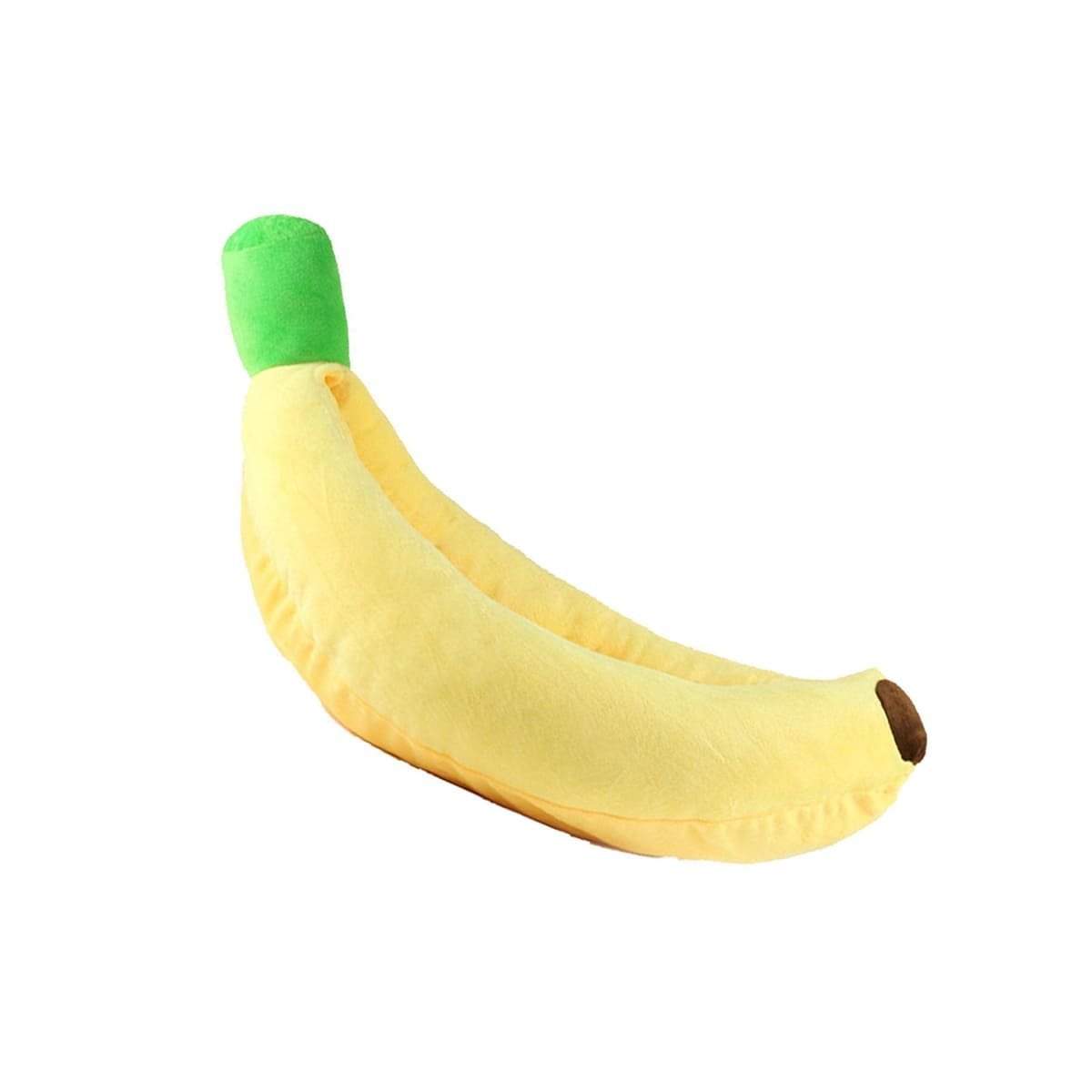 PACK4 DESCANSO MULLIDO INSPIRADO EN PLATANO PARA MASCOTA TALLA S AMARILLO Y+PAPEL REGALO - 3