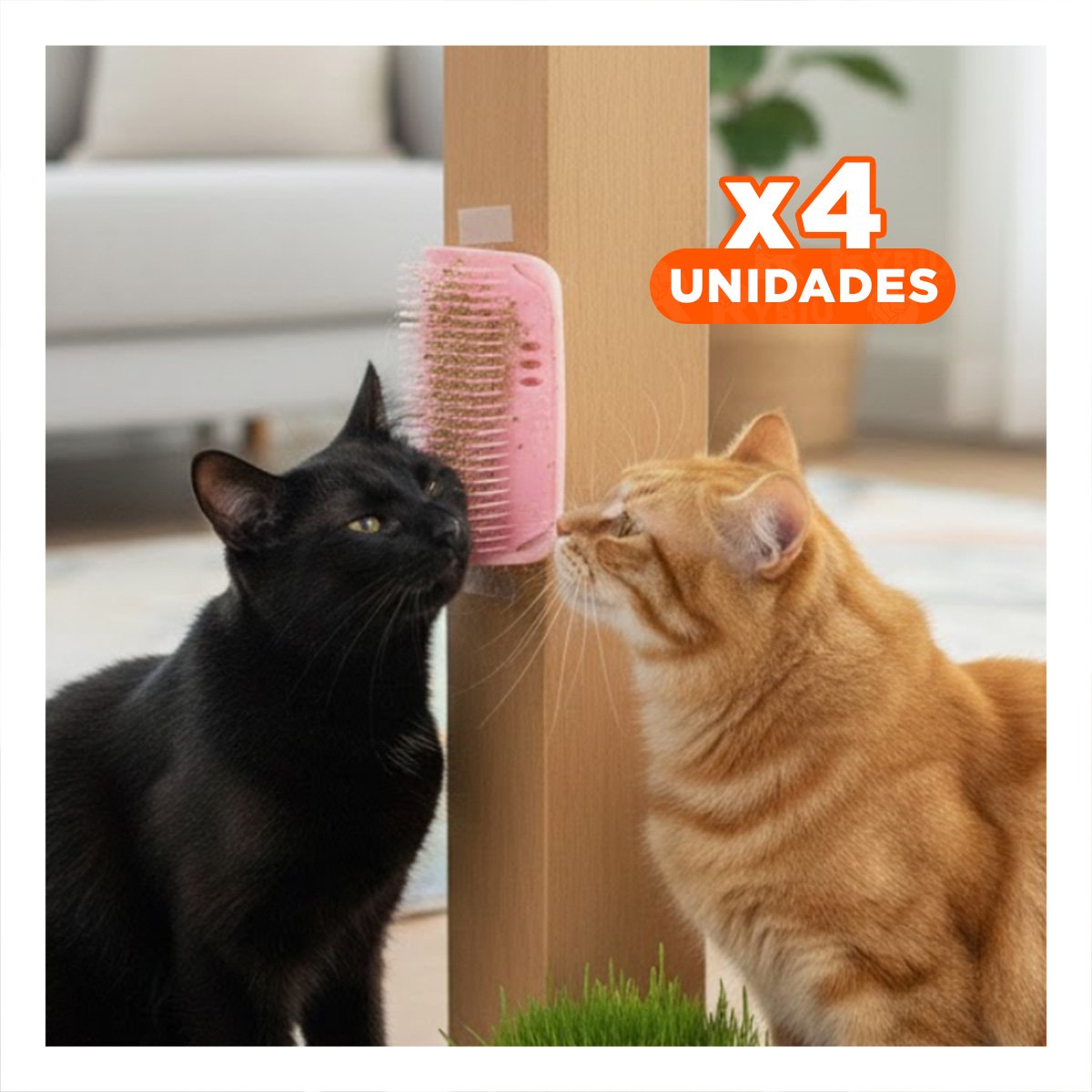 PACK4 PROTECTOR DE MUEBLES ROSADO MAS CALMA PARA EL DESCANSO DE SU GATO - 1