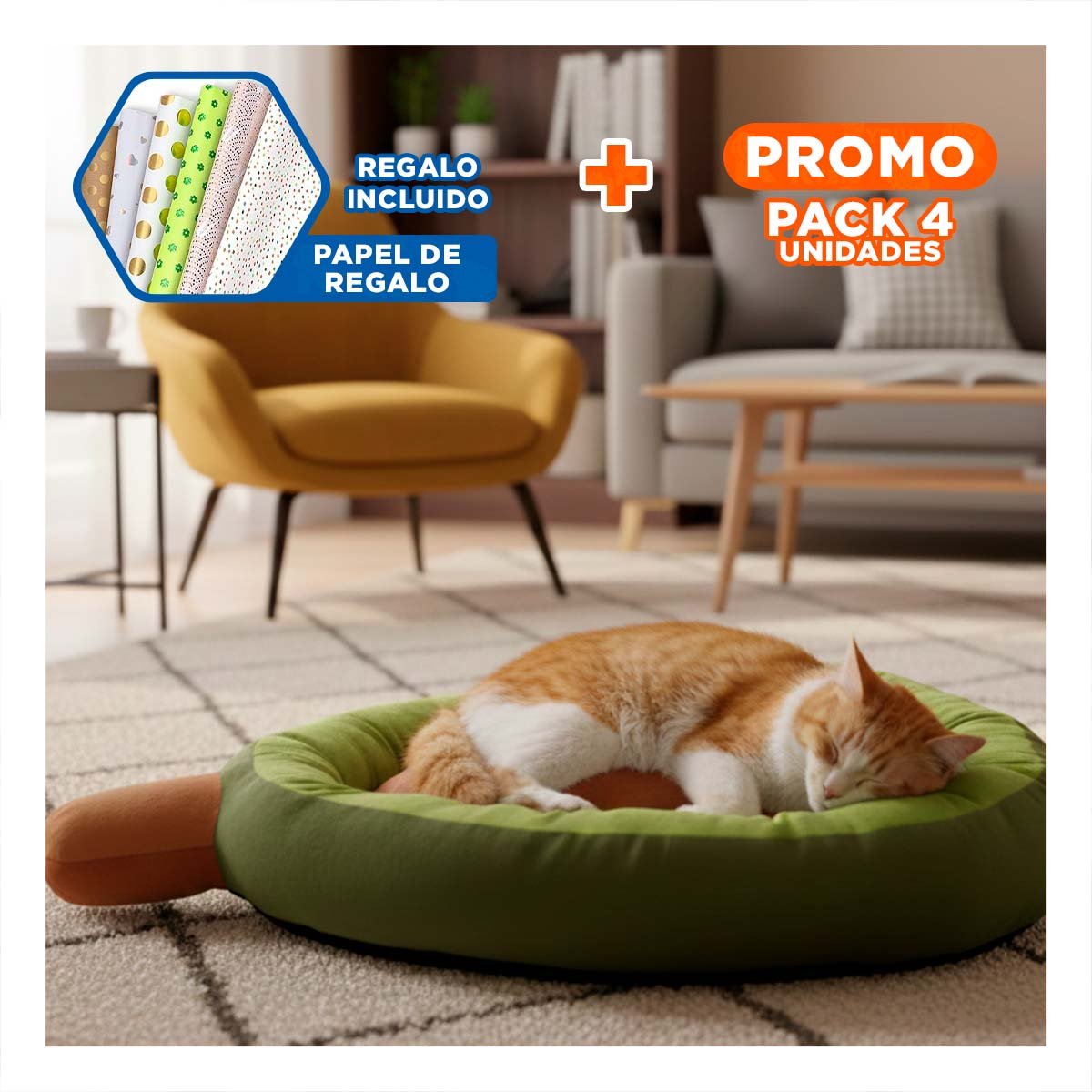PACK4 REFUGIO DE SUEÑO PALTA TALLA S VERDE DE GRAN ACTIVO PARA MUCHA PAZ Y+PAPEL REGALO - 1