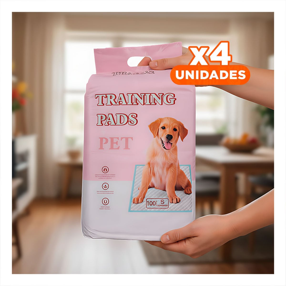 PACK4 ALFOMBRA ABSORBENTE TALLA S CELESTE PARA SUS HIJOS Y SUS PEQUEÑOS ANIMALES - 1