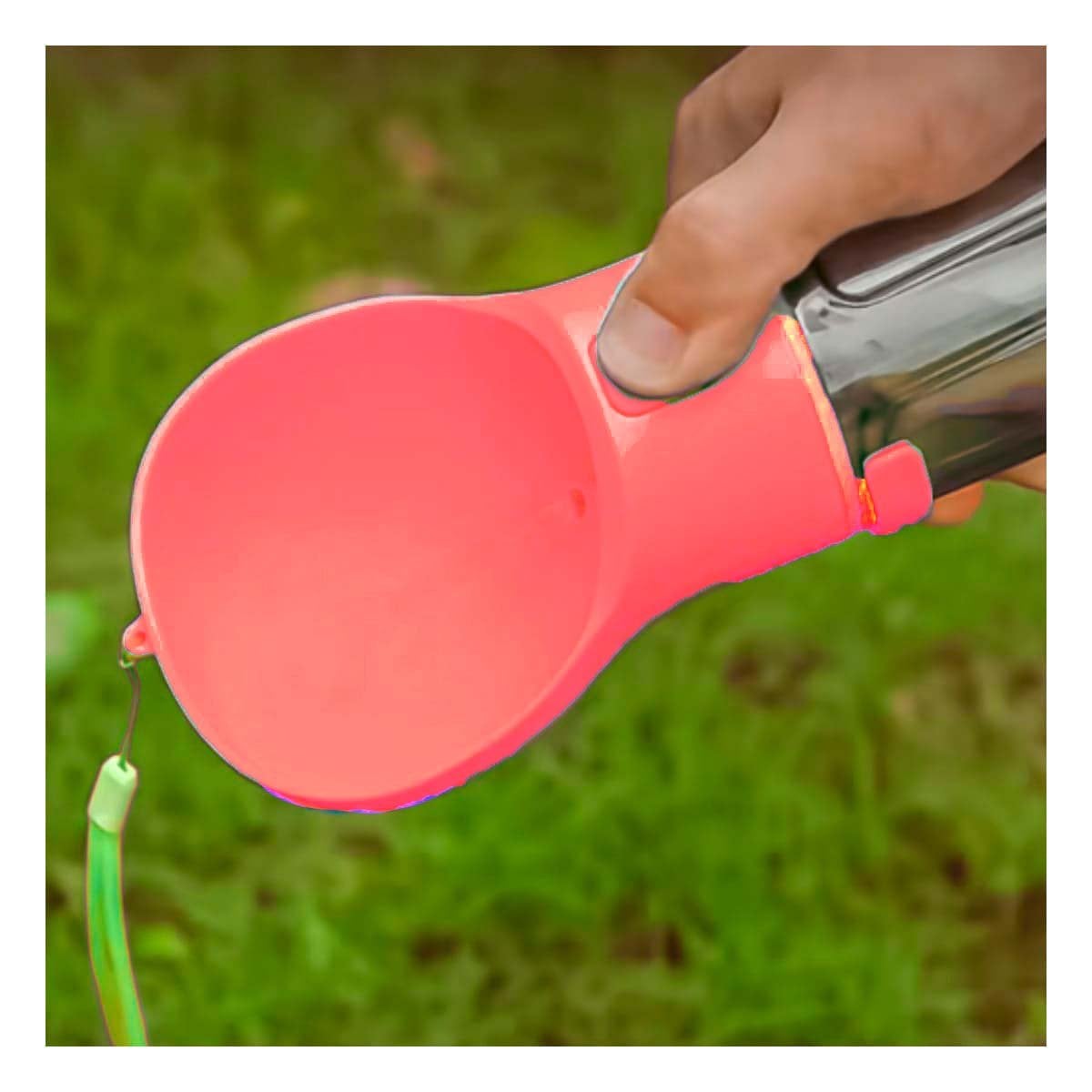 PACK2 BOTELLA 4 EN 1 DISPENSADOR CON BOLSITA ROSADO GRANDE MUY UTIL DE MANEJAR Y+PAPEL REGALO - 5