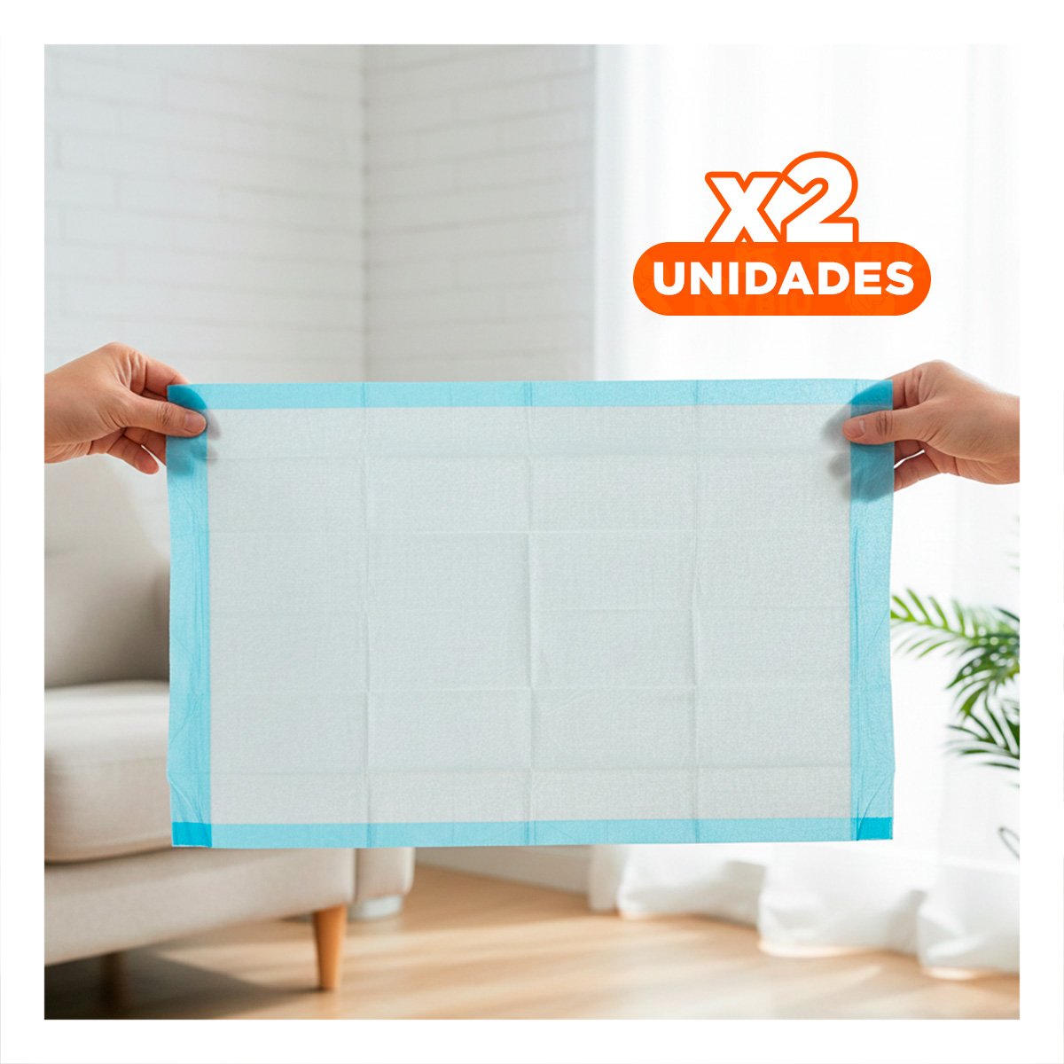 PACK2 PROTECTOR DE SUELO TALLA S CELESTE DE GRAN CLASE PARA SUS PISOS Y+REGALO STICKER - 1