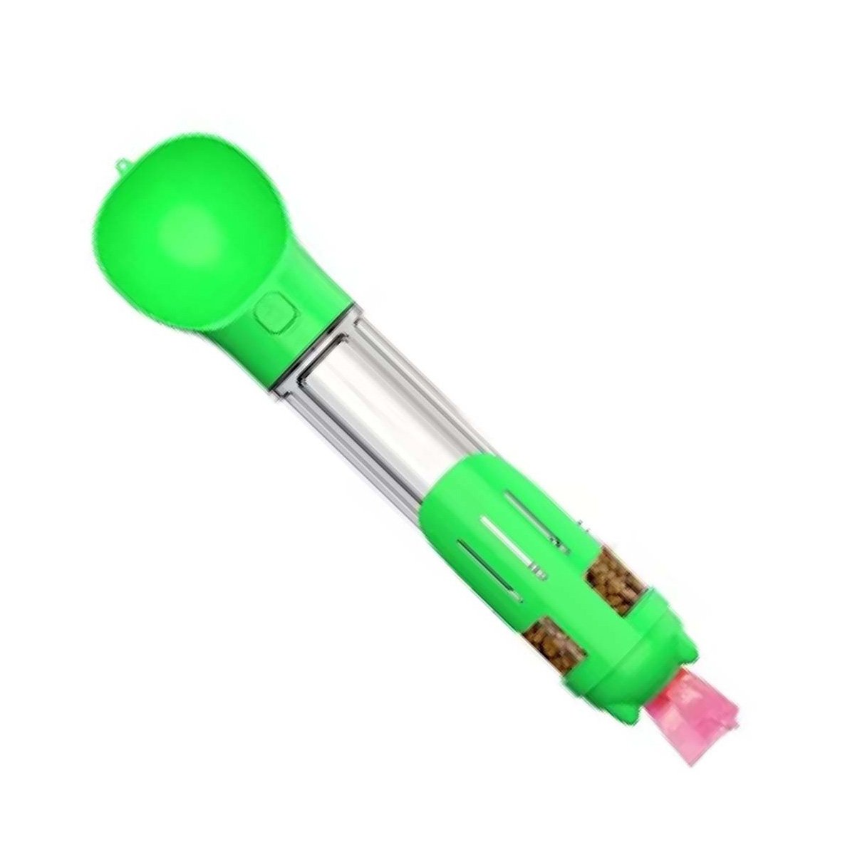 BOTELLA 4 EN 1 DISPENSADOR CON BOLSITA VERDE GRANDE MUY LINDO DE MIRAR Y+LIGAS REGALO - 3