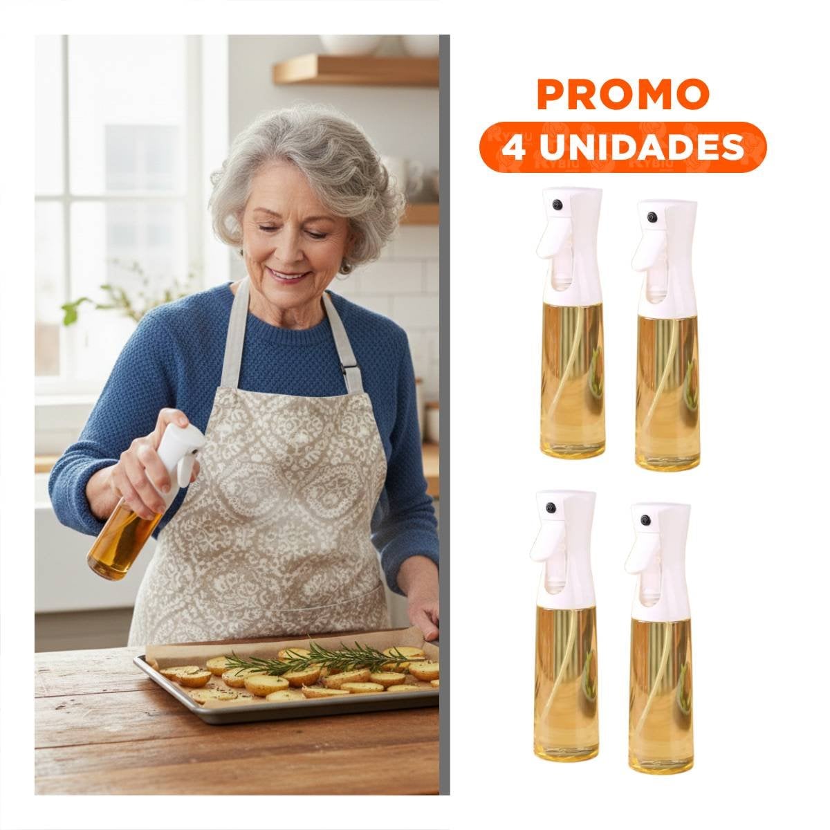 PACK4 DISPENSADOR DE ACEITE BLANCO 220ML PARA FOMENTAR HABITOS MUY BUENOS Y+REGALO STICKER - 1