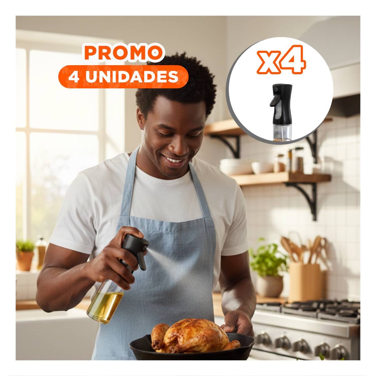 PACK4 PULVERIZADOR DE VIDRIO NEGRO 220ML PARA LA COMODIDAD DE SU VIVIENDA - 1