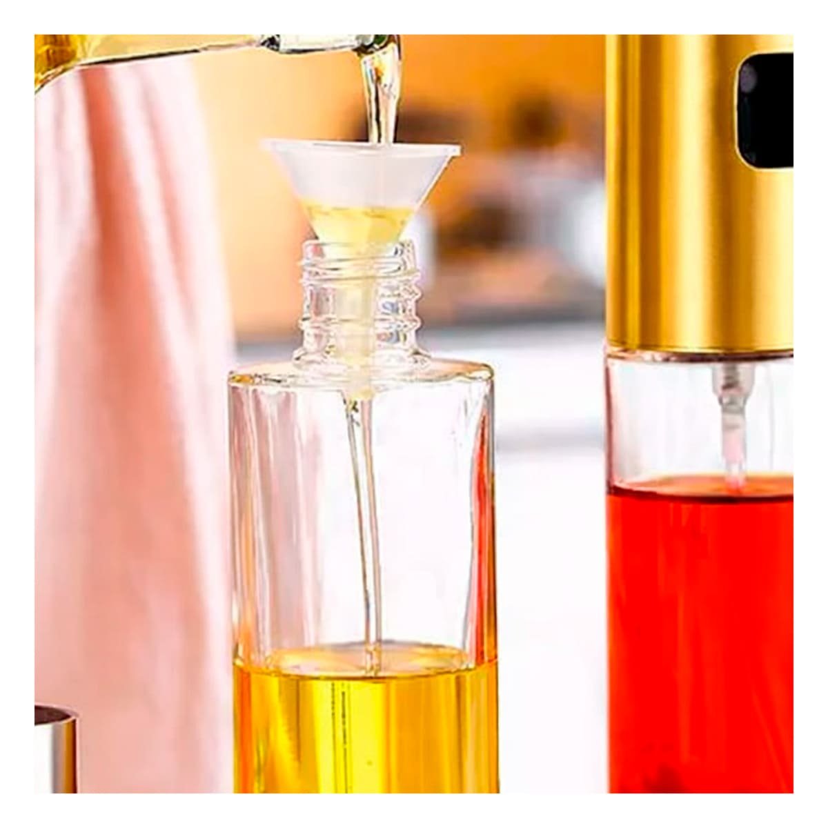 PACK2 PULVERIZADOR DE VIDRIO DORADO 100ML CON RESISTENCIA PARA USO DIARIO Y+PAPEL REGALO - 2