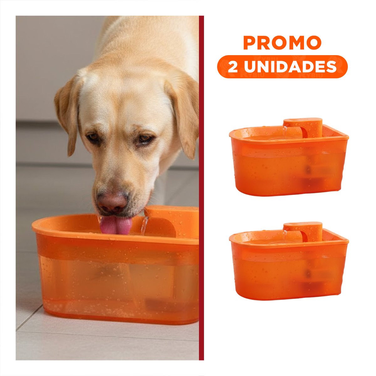 PACK2 ESTACION DE LIQUIDOS PET CON TONO ANARANJADO DE GRAN BRILLO - 1