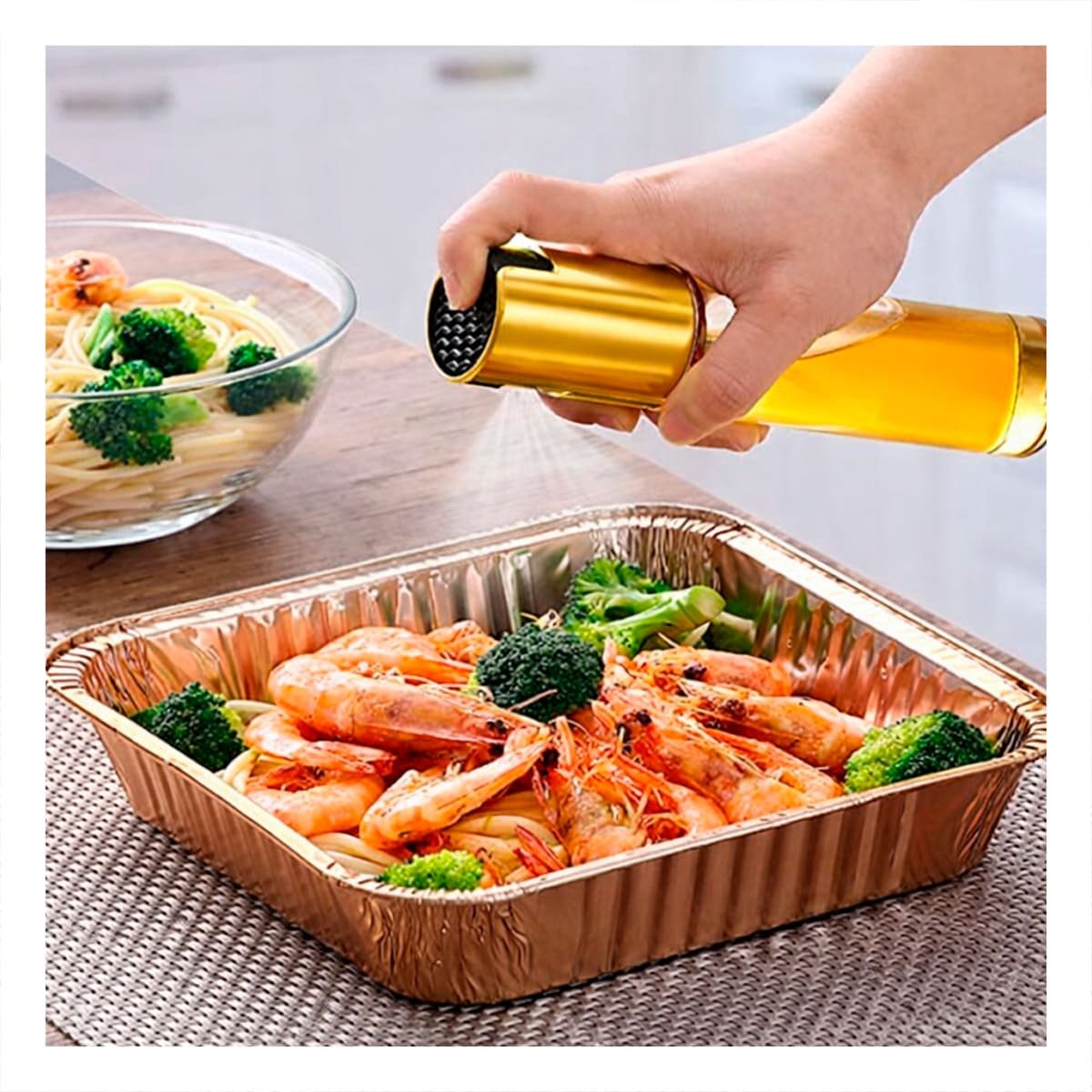PACK4 DISPENSADOR DE ACEITE DORADO 100ML PARA UN AHORRO DE LIQUIDO EN MESA Y+PAPEL REGALO - 2