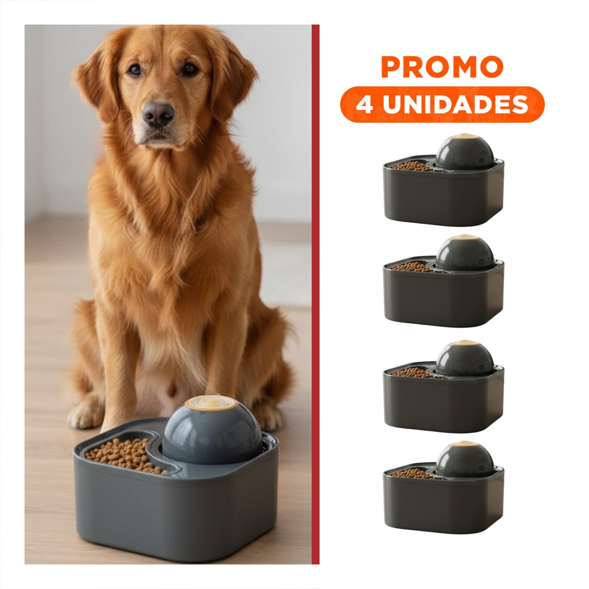 PACK4 ESTACION DE AGUA CON ESFERA PET PLOMO PARA LA TRANQUILIDAD DE SUS PADRES Y+REGALO STICKER - 1