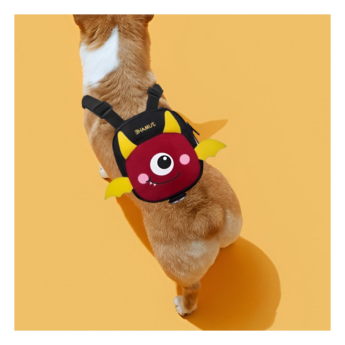 PACK2 MORRAL PARA MASCOTA NEGRO DE MURCIELAGO DE GRAN CLASE PARA AVENTURAS Y+REGALO STICKER - 5