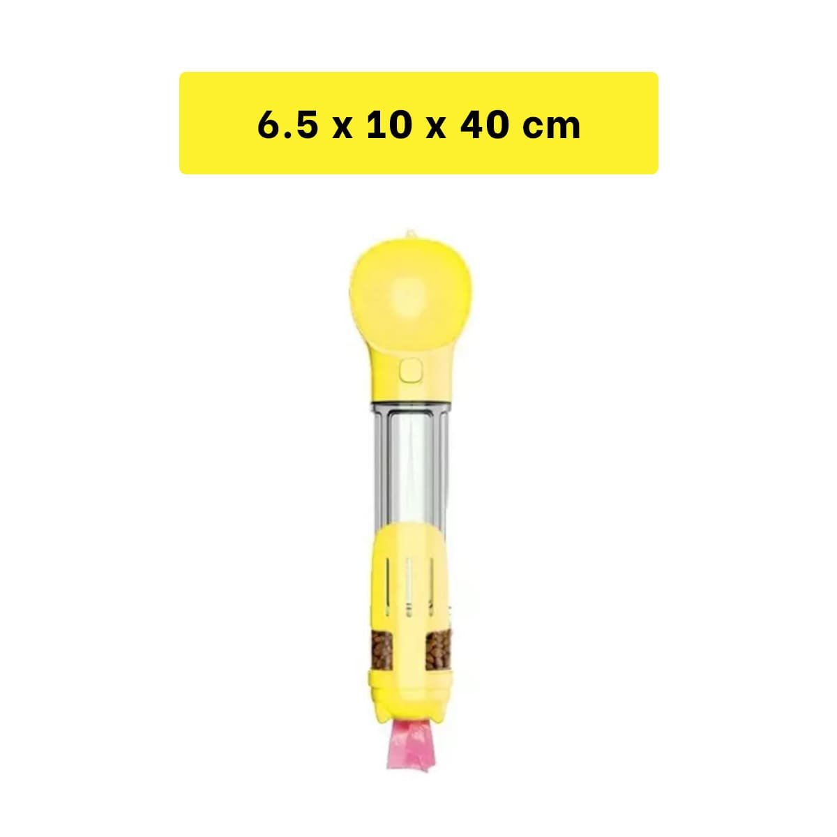 PACK4 BEBEDERO PORTATIL 4 EN 1 AMARILLO GRANDE PARA SUS PADRES Y SU COMODIDAD Y+REGALO STICKER - 4