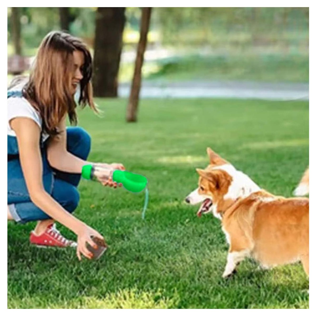 PACK4 BOTELLA 4 EN 1 DISPENSADOR CON BOLSITA VERDE GRANDE MUY ACTIVO DE PASEO Y+PAPEL REGALO - 2