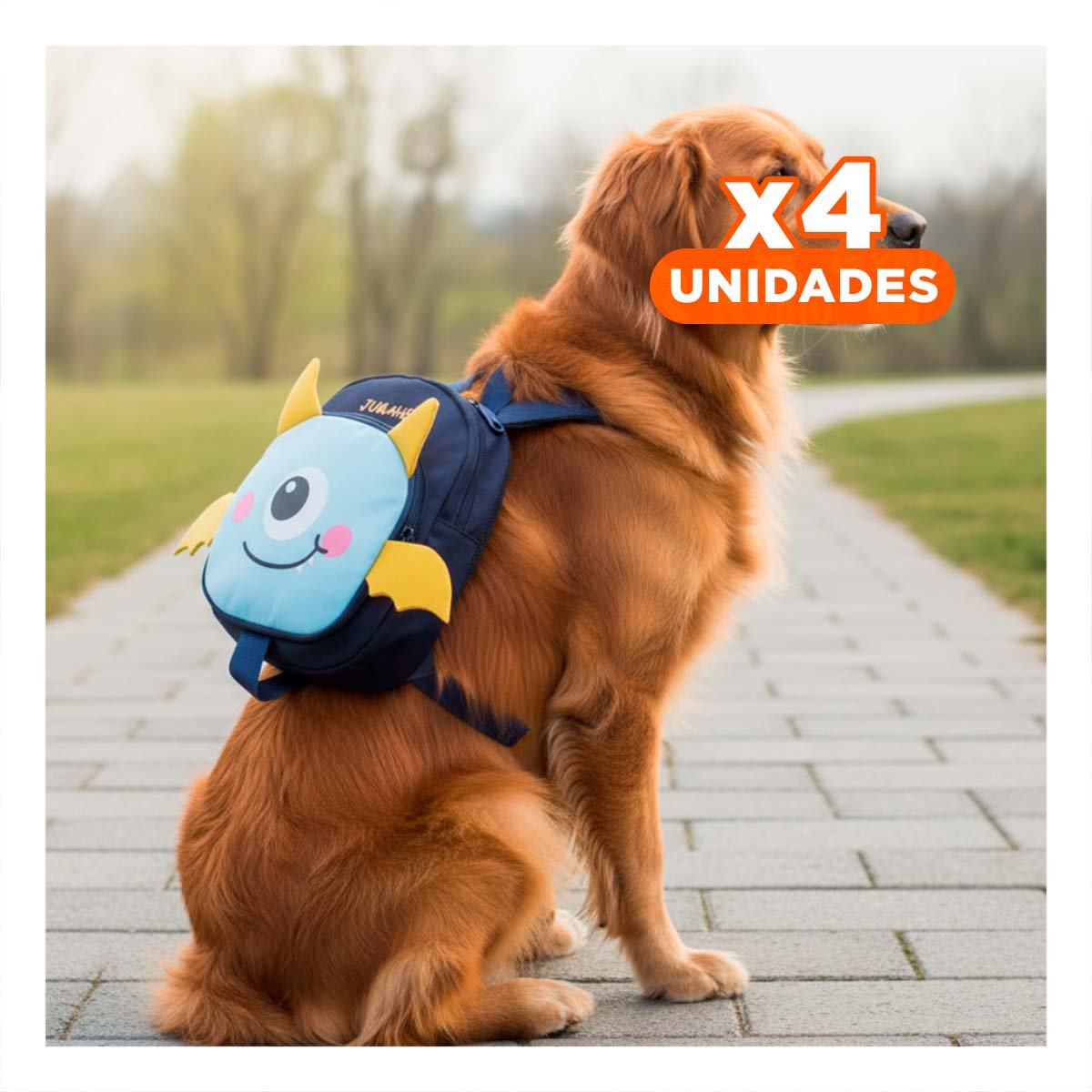 PACK4 BOLSO DE TRANSPORTE AZUL DE MURCIELAGO PARA SUS HIJOS Y MASCOTAS - 1