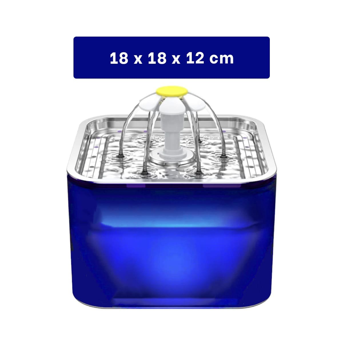 PACK4 DISPENSADOR ELECTRICO AZUL CUADRADO PET EN ACERO INOXIDABLE Y+REGALO STICKER - 4