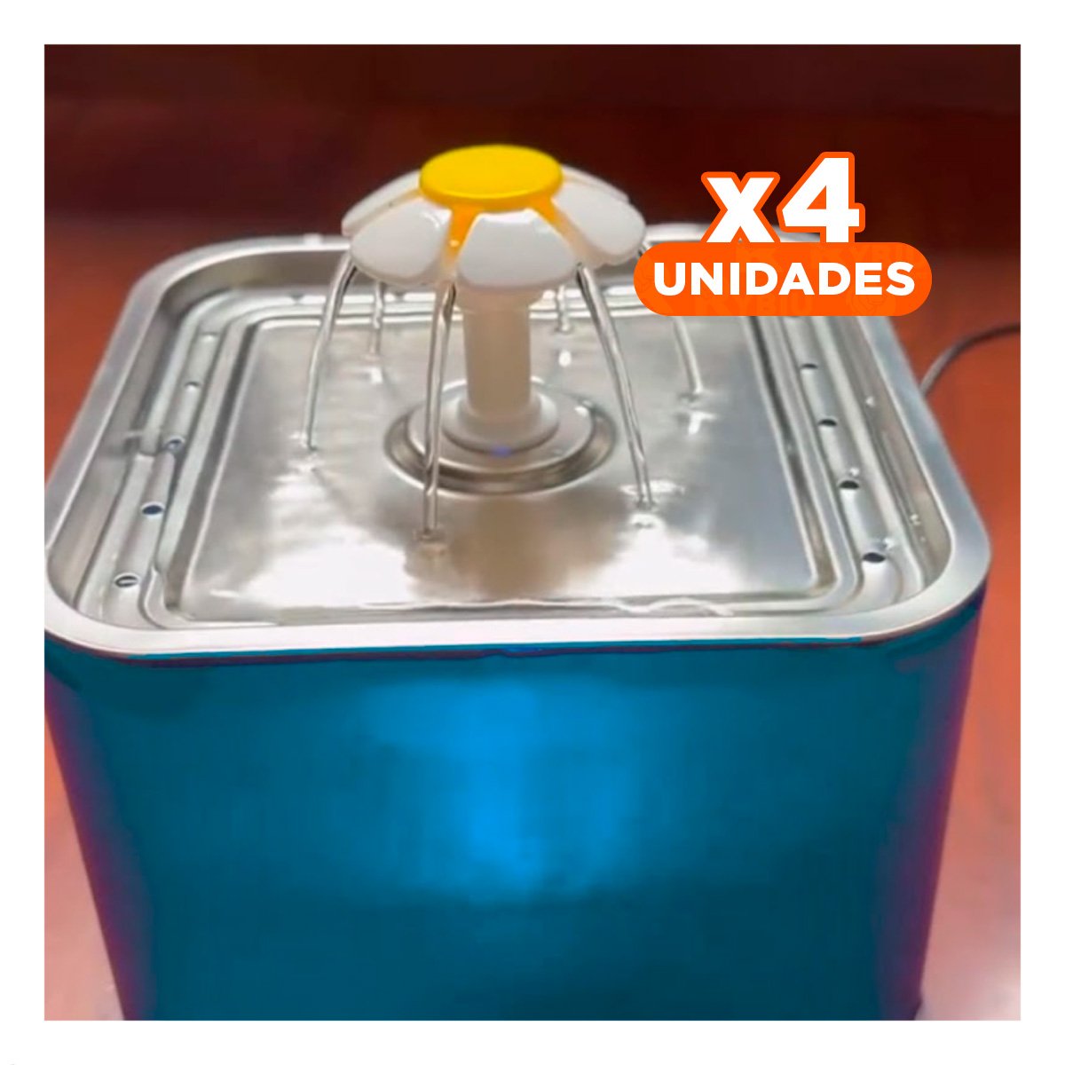PACK4 SISTEMA DE AGUA VERDE PARA PERRO Y GATO EN ACERO INOXIDABLE - 1